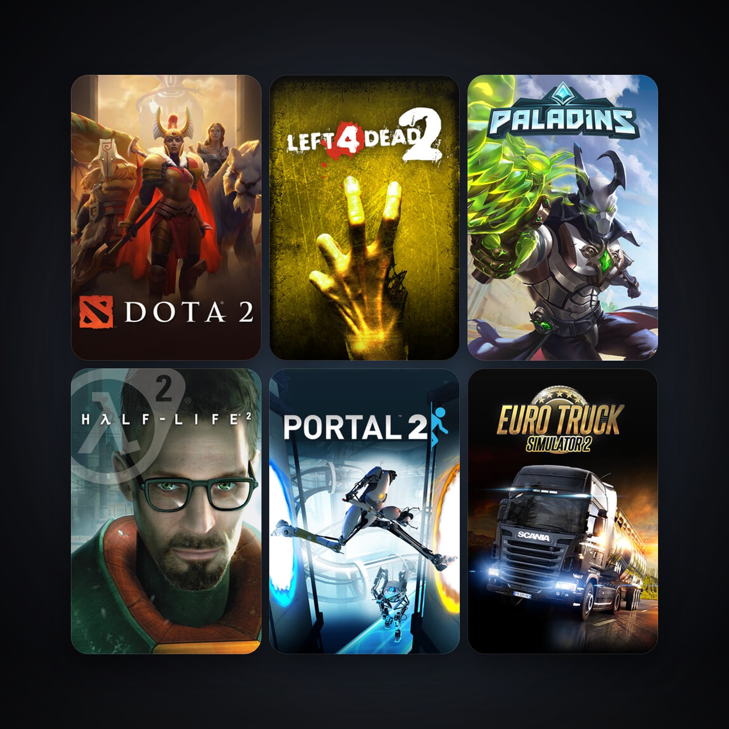 Half-Life + Half-Life 2, 39 games, clean — HabibiAccounts