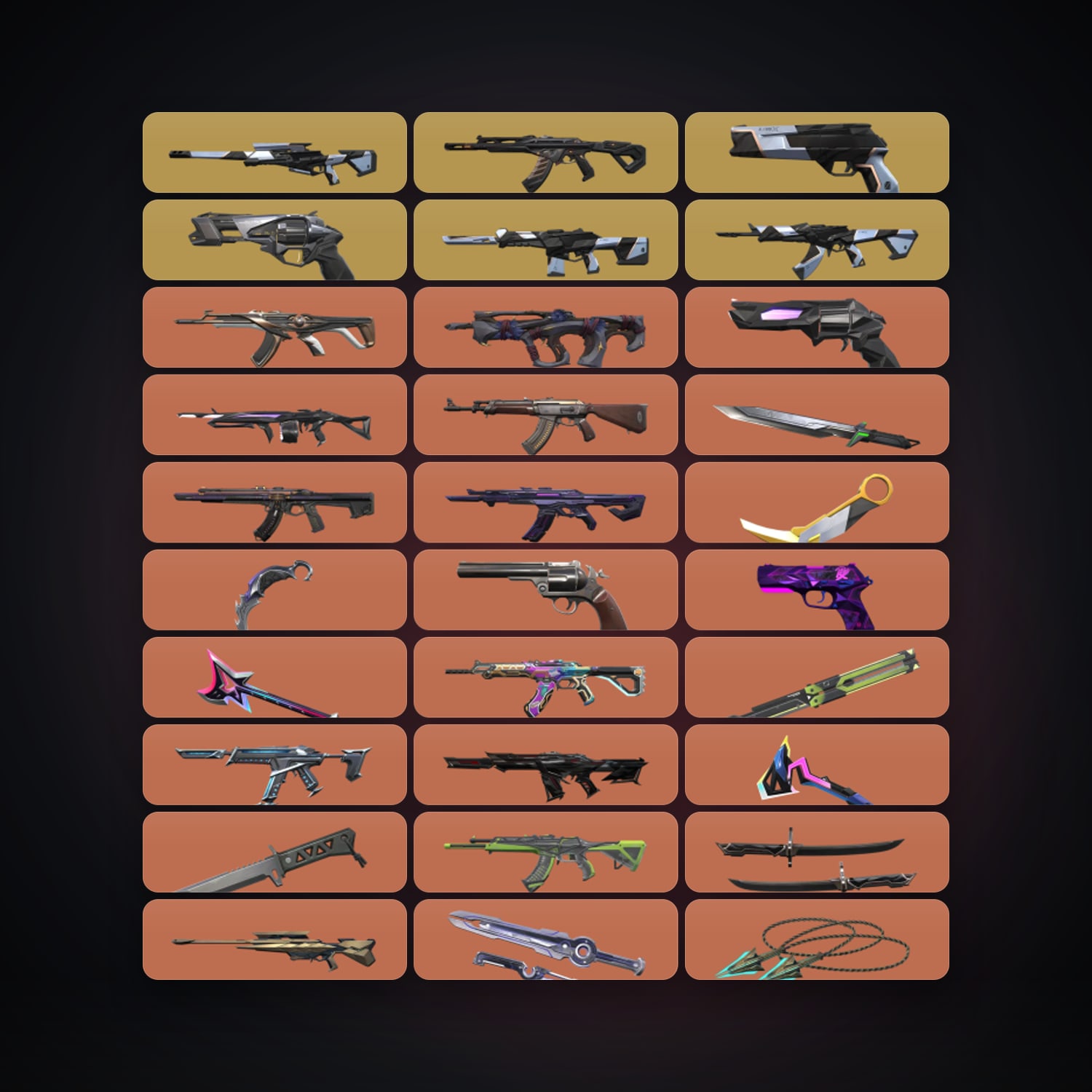 EU Plat 3 locker — 11 knives, 103 skins, lvl 107 — HabibiAccounts
