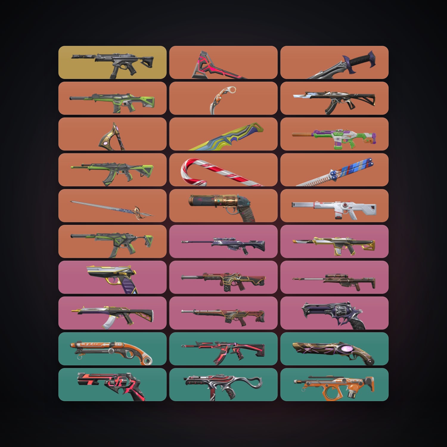 LA Silver 3 locker — 8 knives, 106 skins, lvl 336 — HabibiAccounts