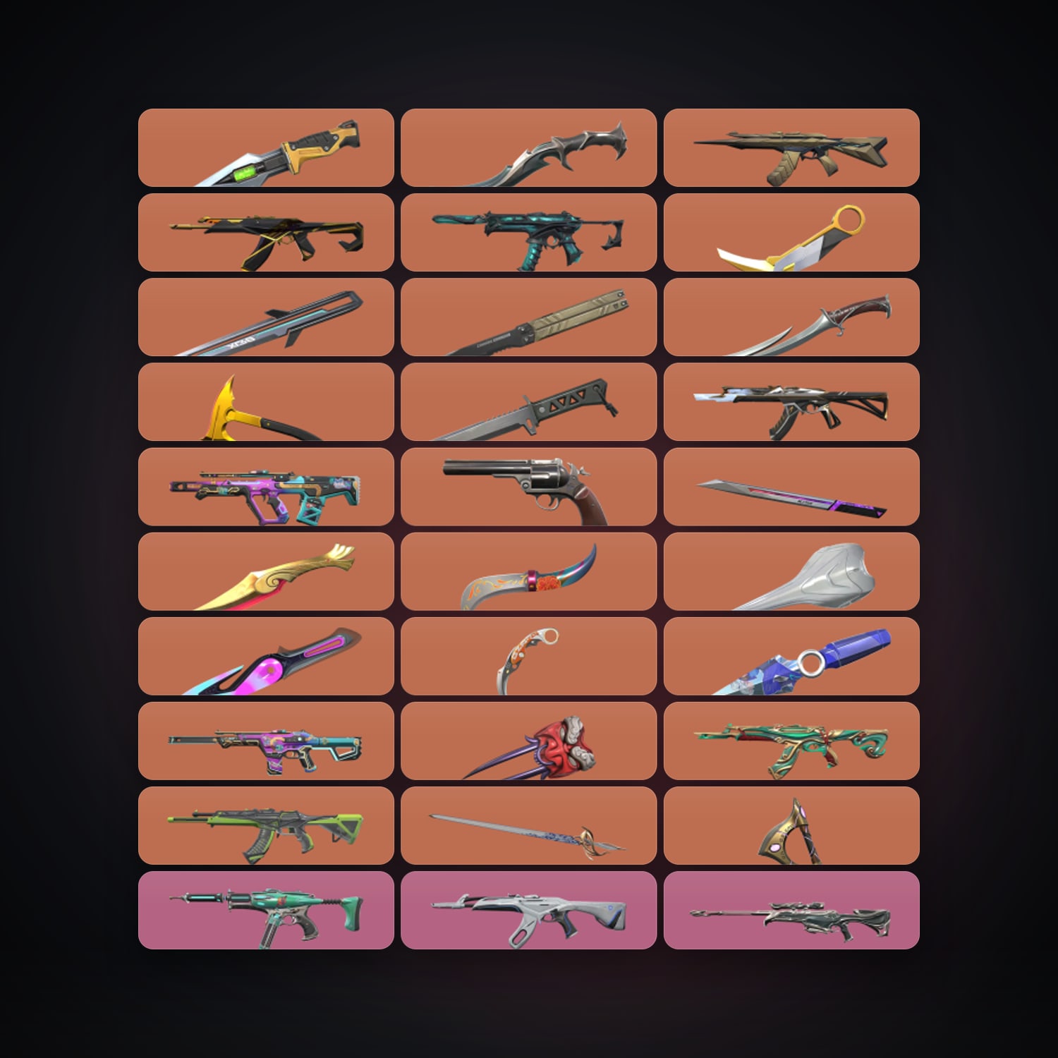 AP Silver 2 locker — 18 knives, 184 skins, lvl 435 — HabibiAccounts