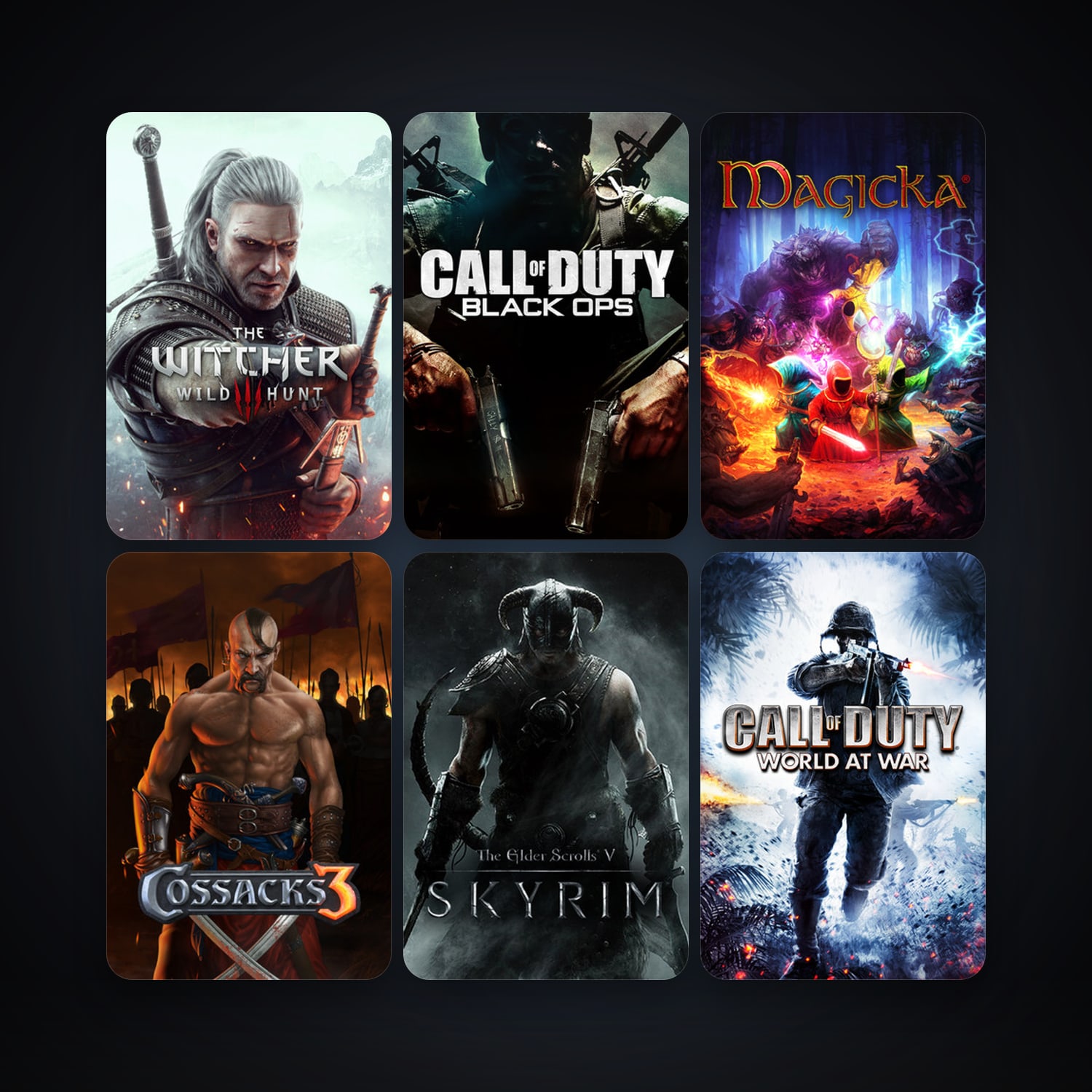 Call of Duty 2 + Call of Duty: World at War, 20 games, clean — HabibiAccounts