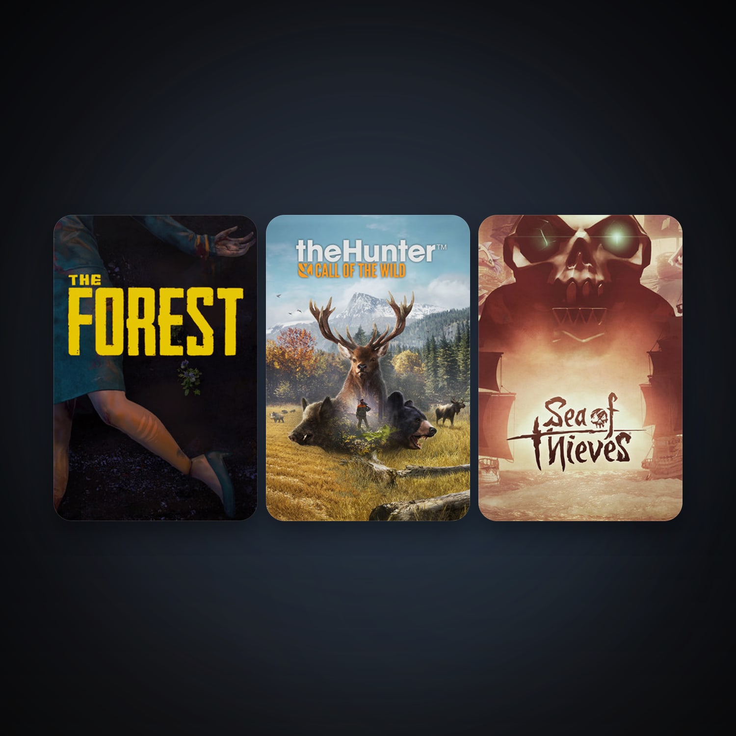 The Forest + theHunter: Call of the Wild, 7 games, clean — HabibiAccounts