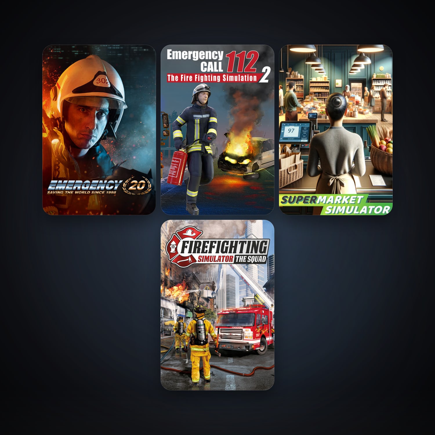 Firefighting Simulator - The Squad + EMERGENCY 20, 9 games, clean — HabibiAccounts