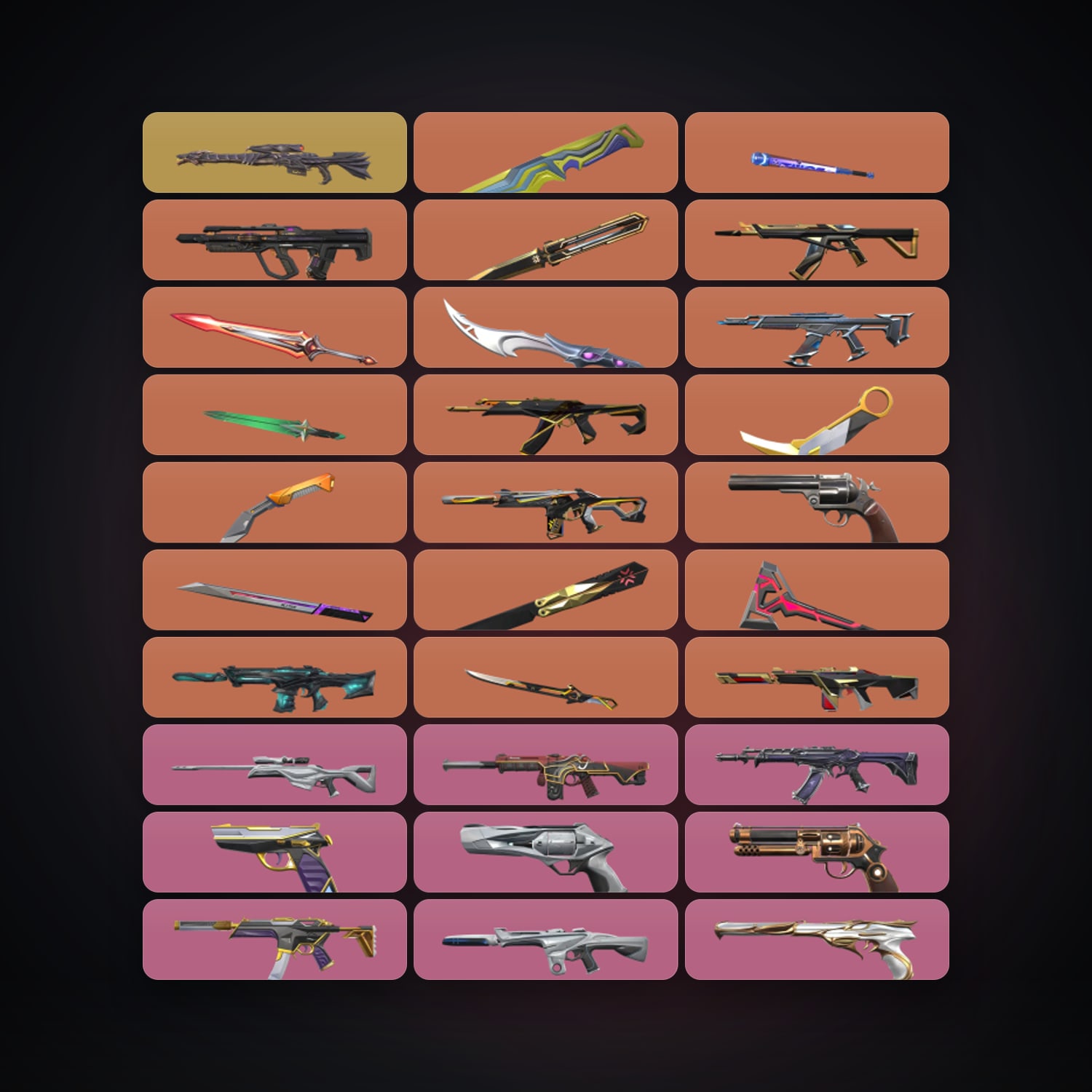 LA Diamond 1 locker — 12 knives, 181 skins, lvl 332 — HabibiAccounts
