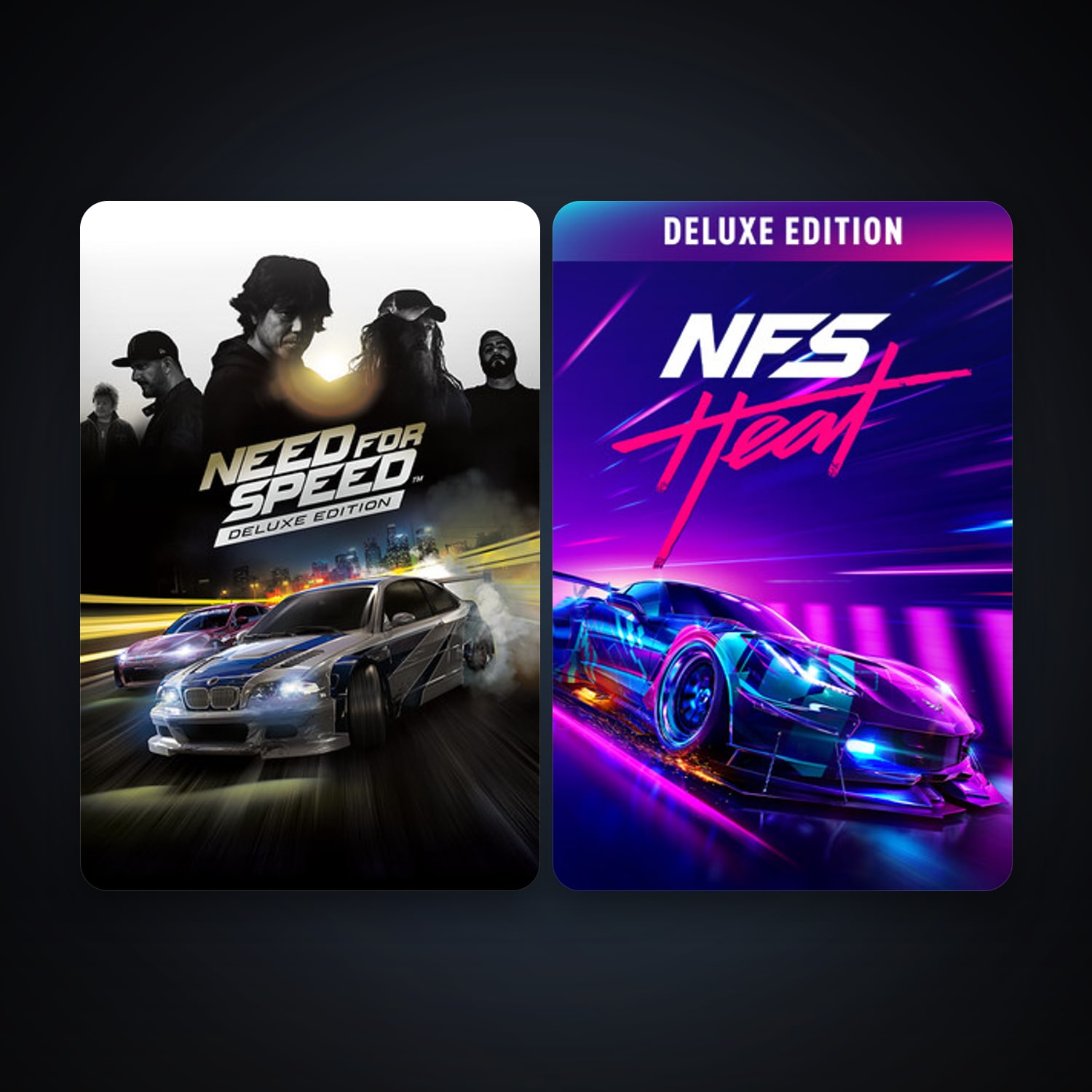 Need for Speed Heat + Need for Speed, 2 games, clean — HabibiAccounts