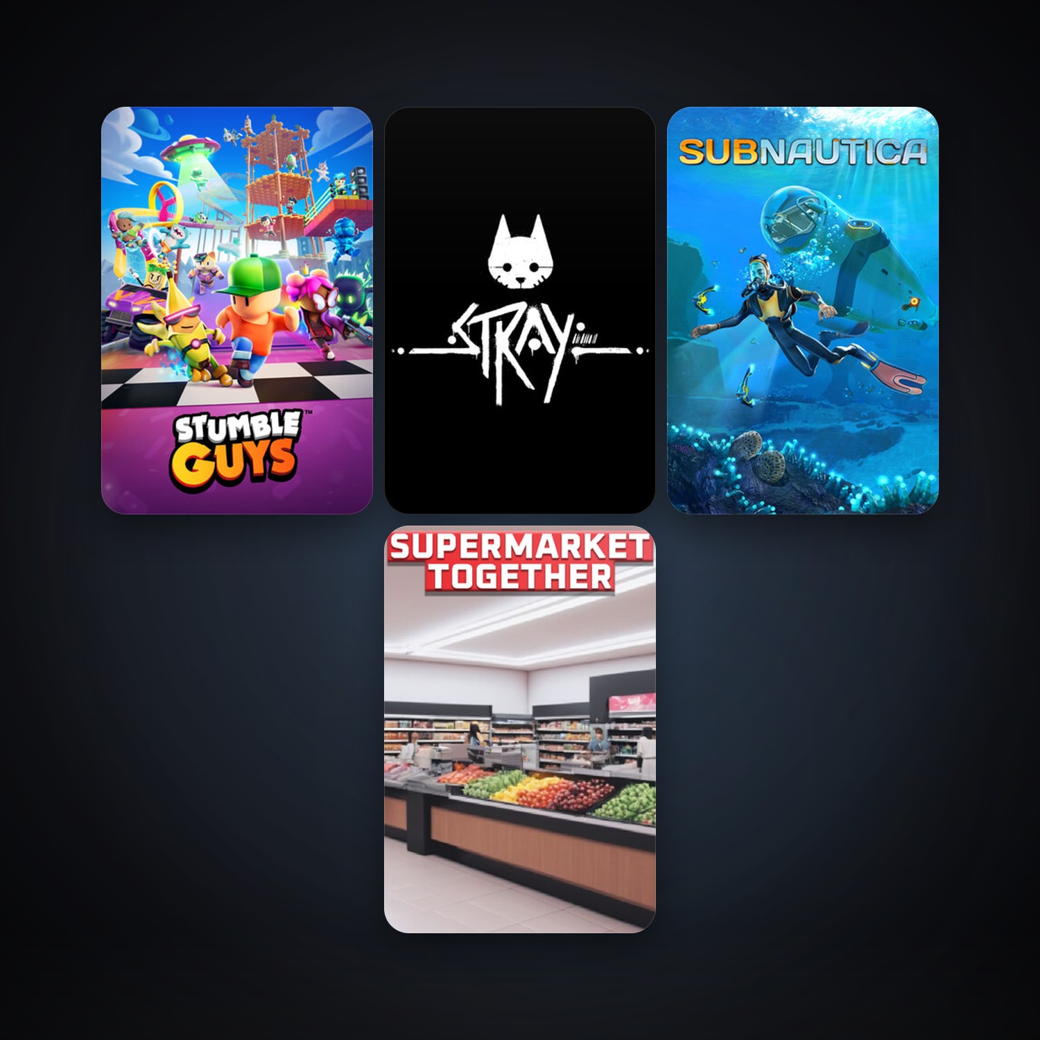 Subnautica + Stray, 9 games, clean — HabibiAccounts