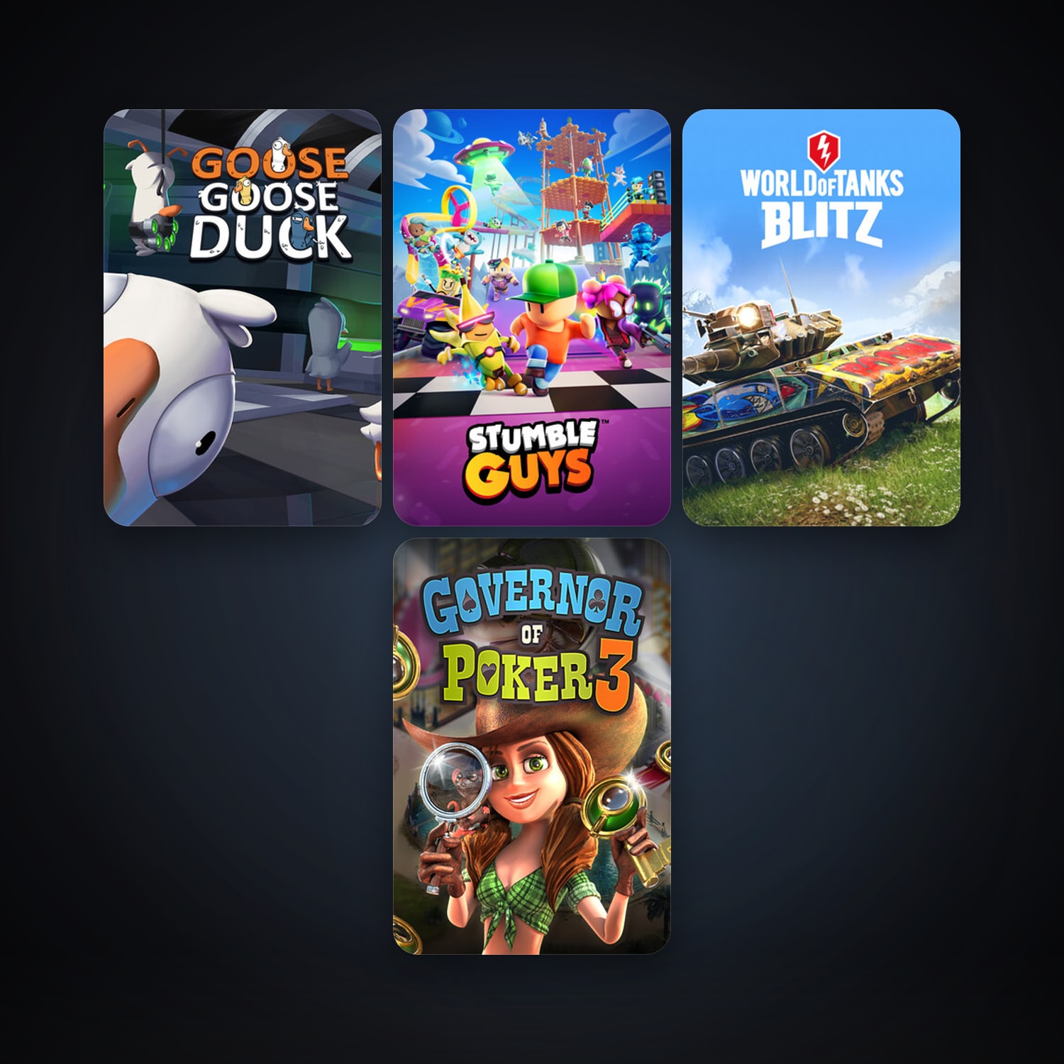 Governor of Poker 3 + World of Tanks Blitz, 5 games, clean — HabibiAccounts