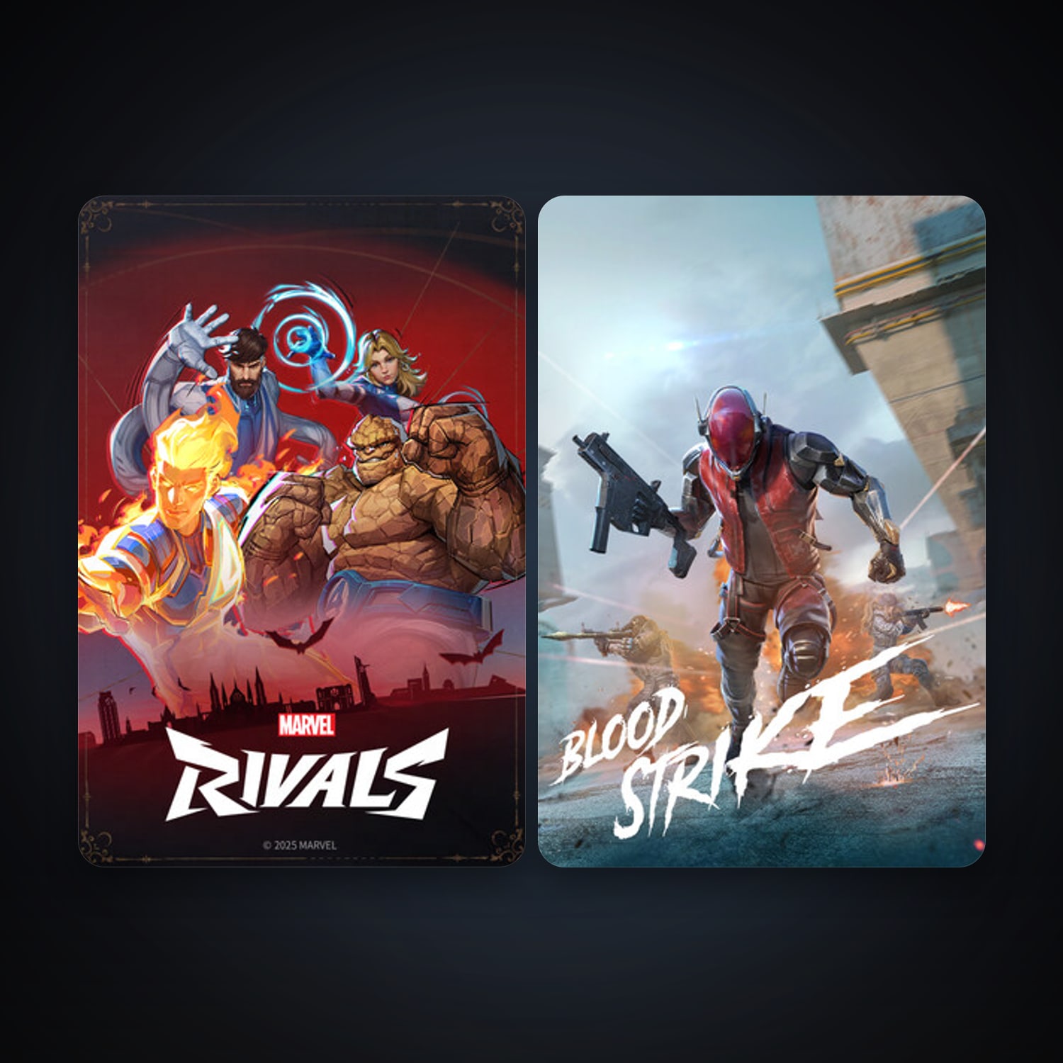 Marvel Rivals + Blood Strike, 2 games, clean — HabibiAccounts