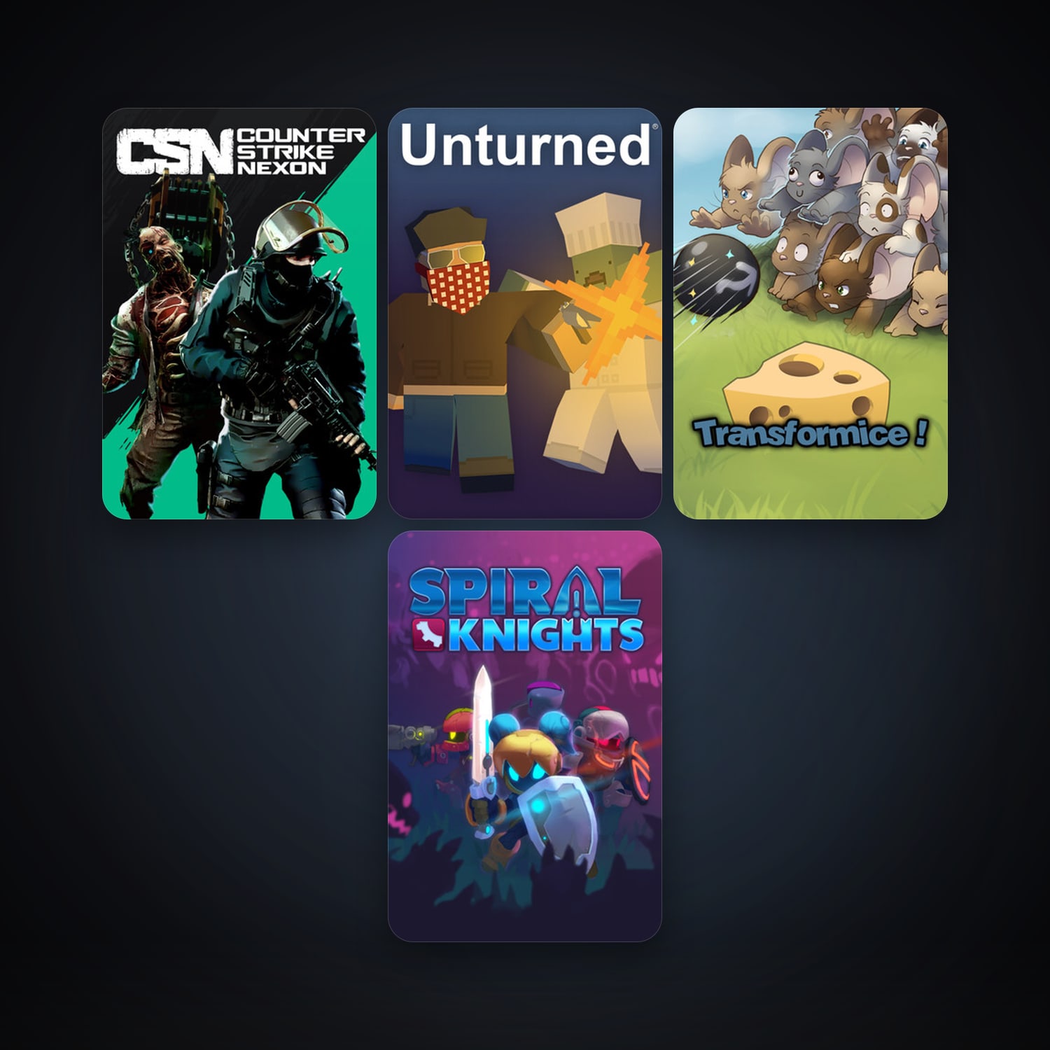 Spiral Knights + Counter-Strike Nexon: Studio, 10 games, clean — HabibiAccounts