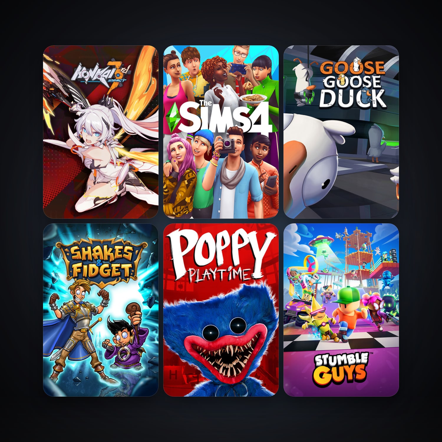 Shakes and Fidget + The Sims 4, 11 games, clean — HabibiAccounts