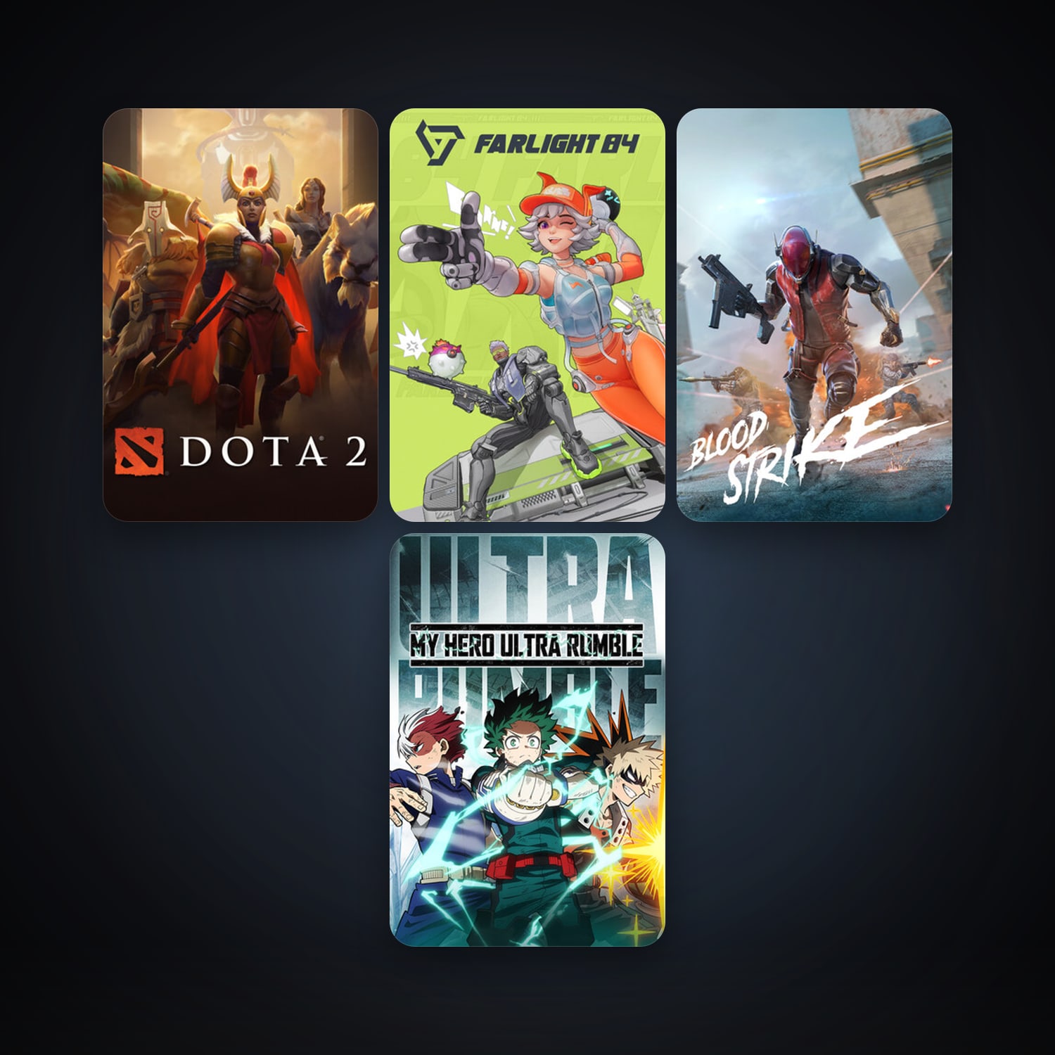 Dota 2 + MY HERO ULTRA RUMBLE, 5 games, clean — HabibiAccounts