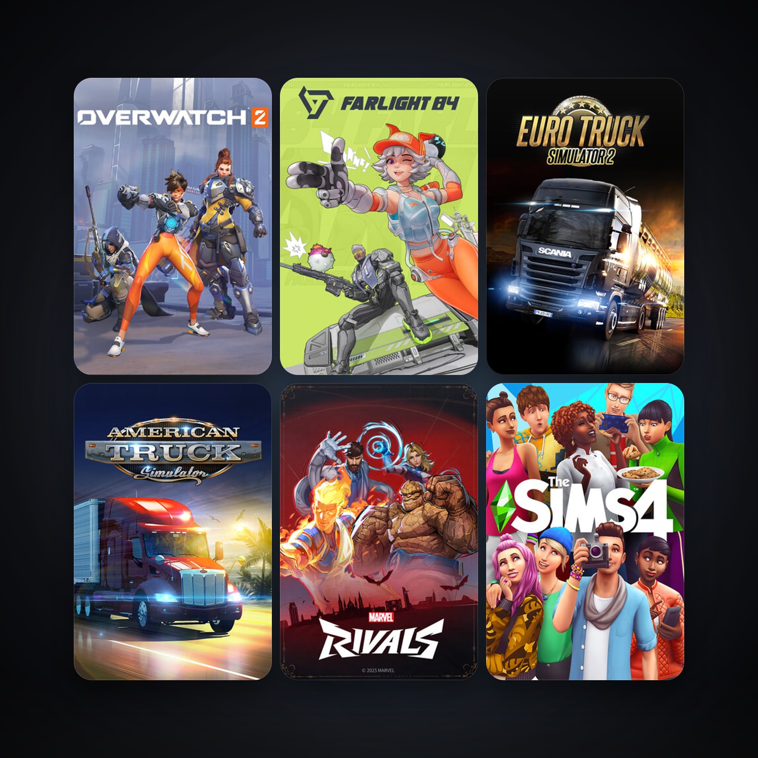 Free CS2 (No Prime) + Euro Truck Simulator 2, 21 games, clean — HabibiAccounts
