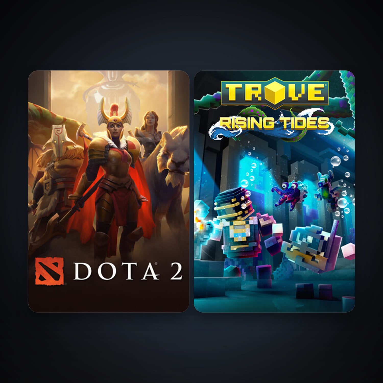 Dota 2 + Trove, 3 games, clean — HabibiAccounts