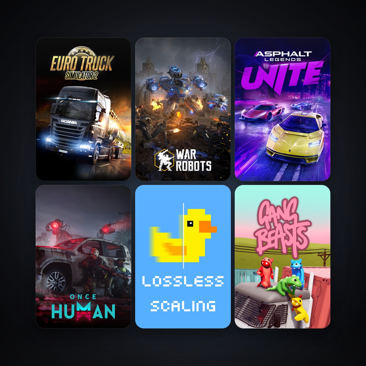 Euro Truck Simulator 2 + Gang Beasts, 22 games, clean — HabibiAccounts