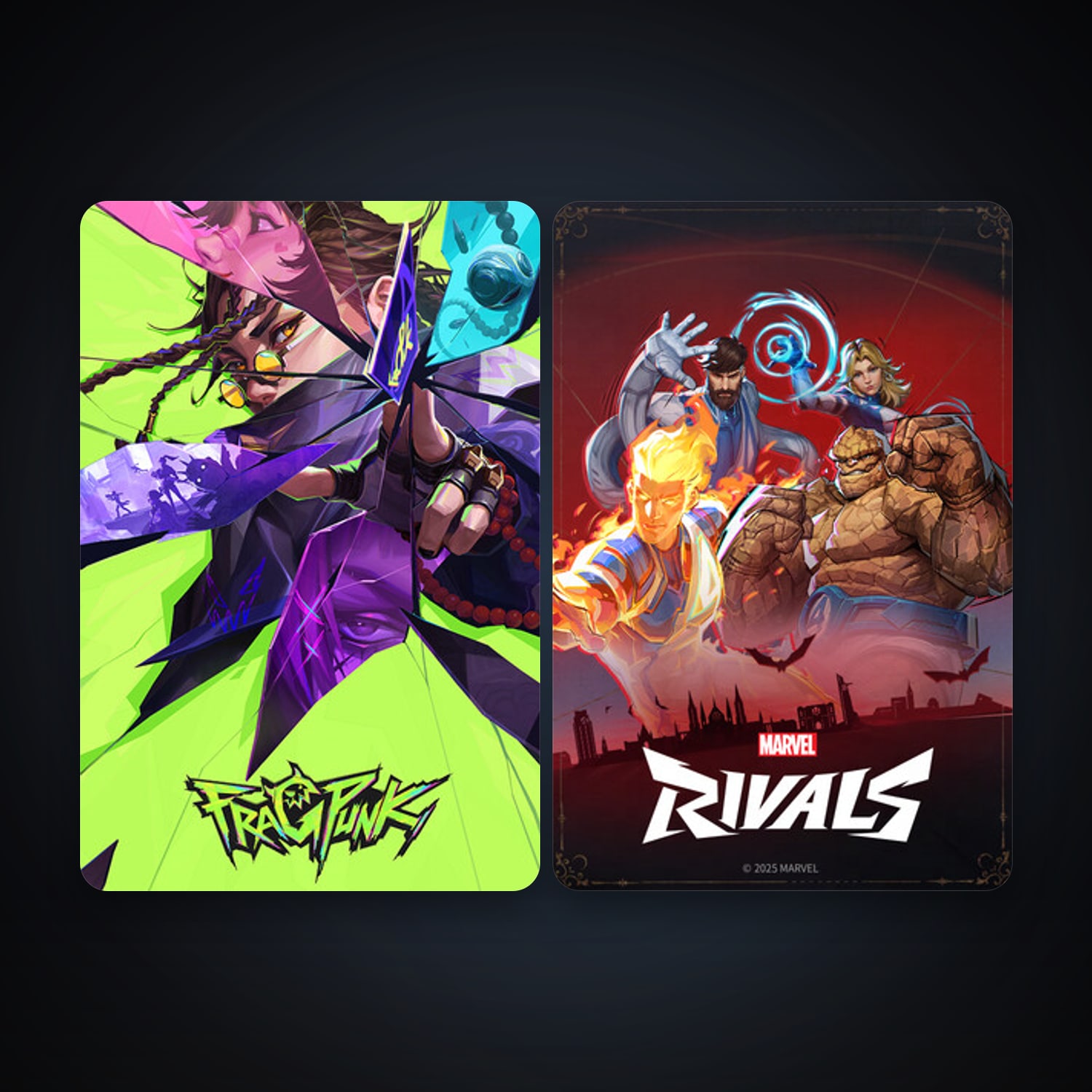 Marvel Rivals + FragPunk, 2 games, clean — HabibiAccounts