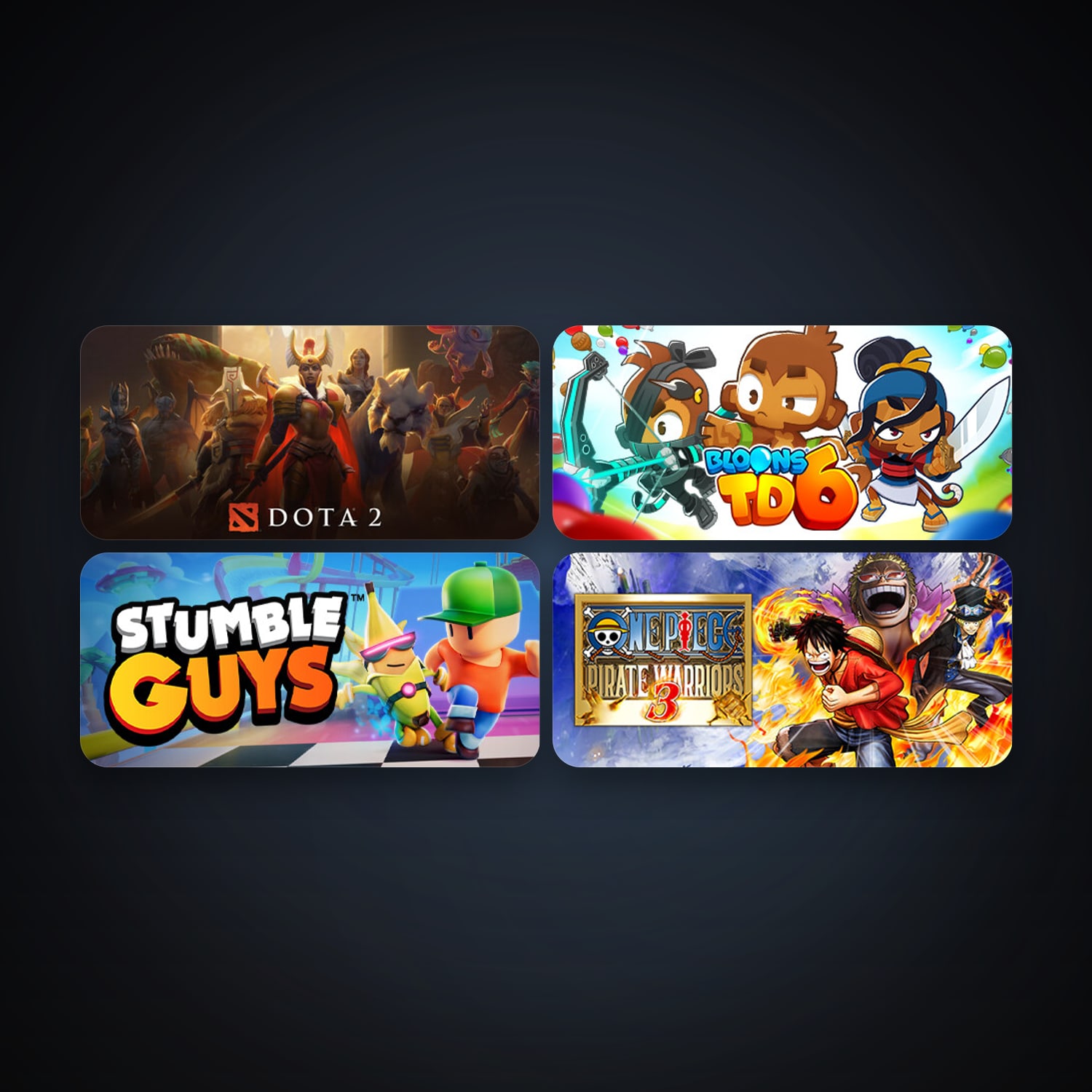 Dota 2 + One Piece Pirate Warriors 3, 5 games, clean — HabibiAccounts