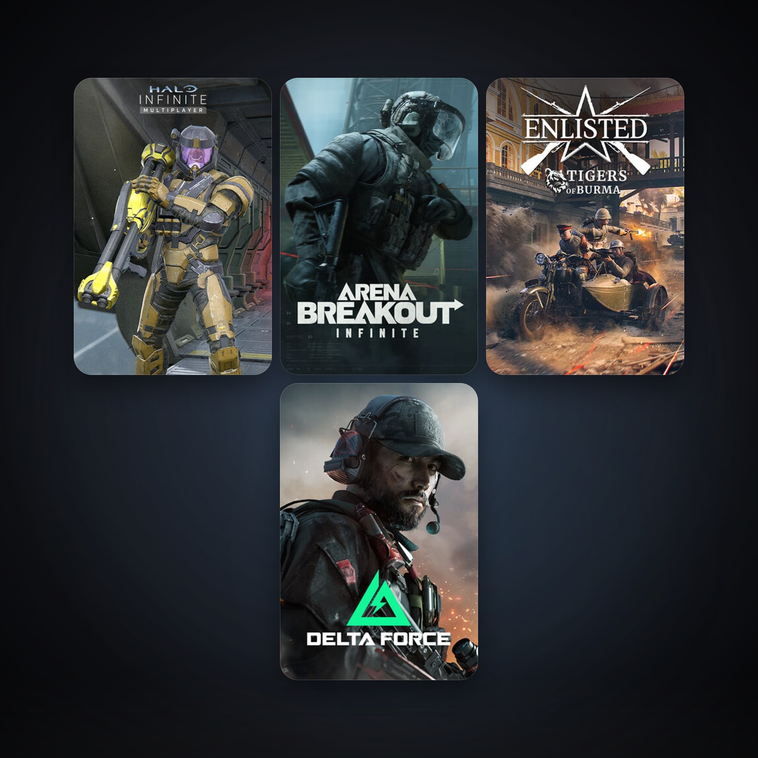 Halo Infinite + Enlisted, 8 games, clean — HabibiAccounts