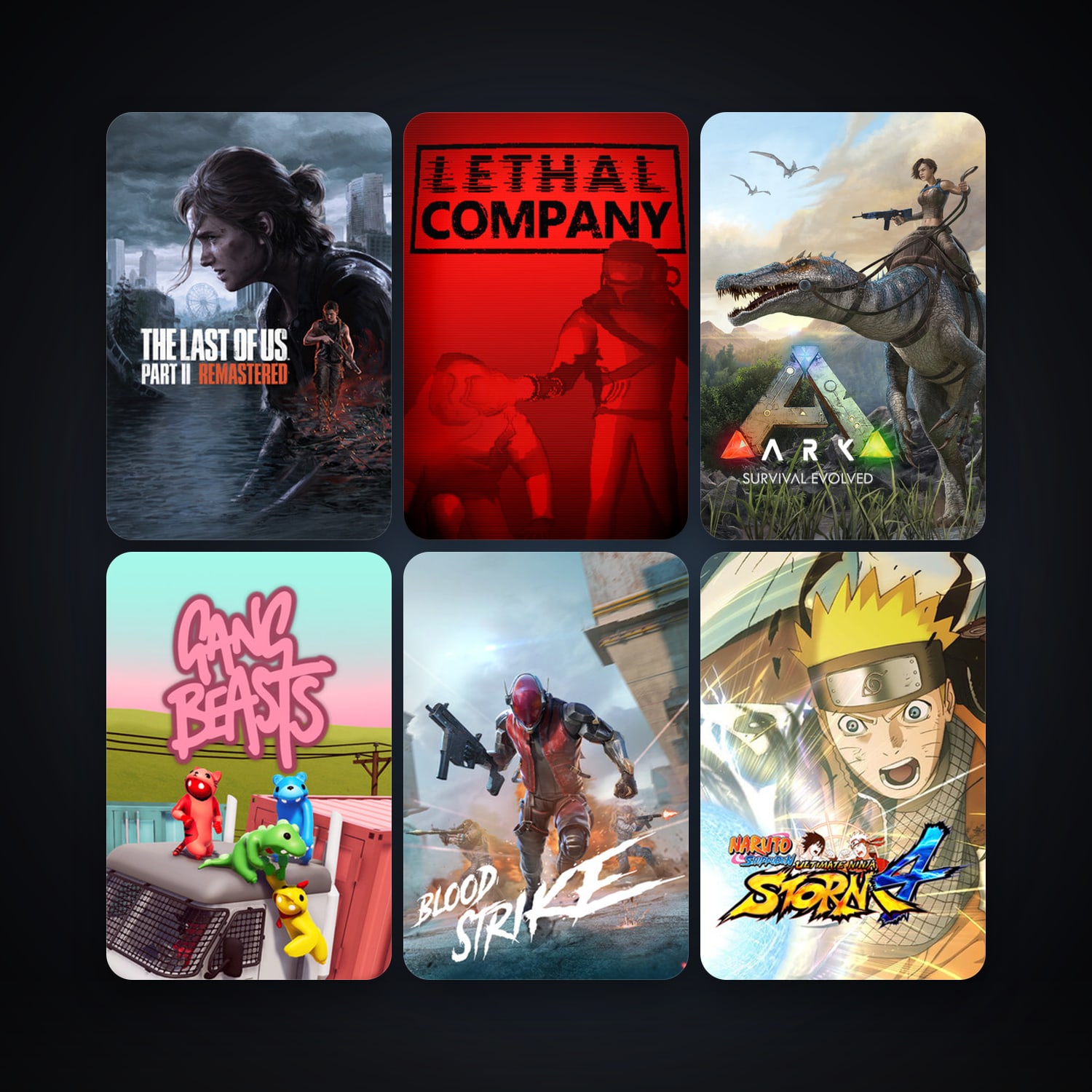 Gang Beasts + ARK: Survival Evolved, 109 games, Steam 10, clean — HabibiAccounts