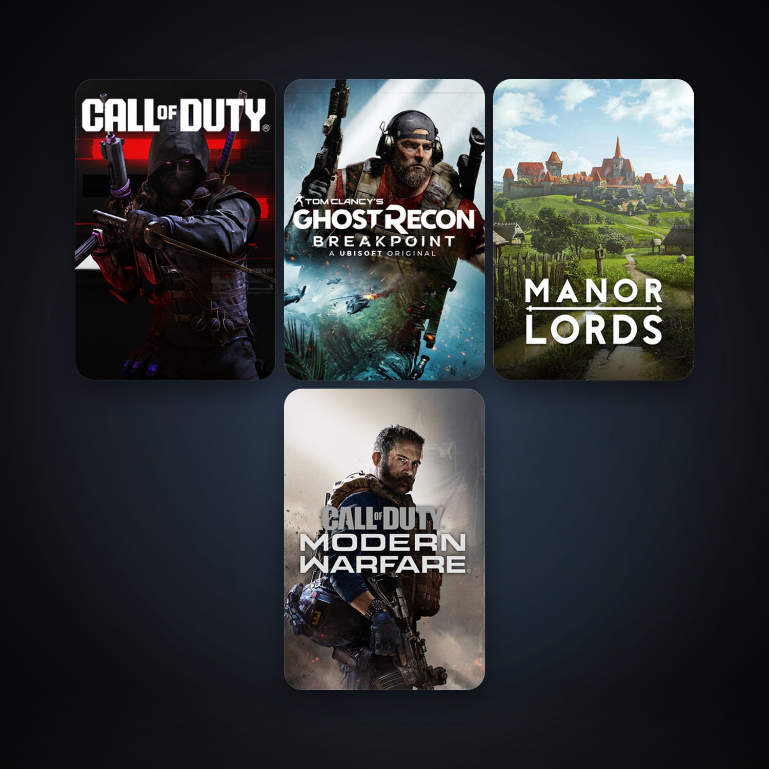 Manor Lords + Call of Duty: Modern Warfare II, 7 games, clean — HabibiAccounts