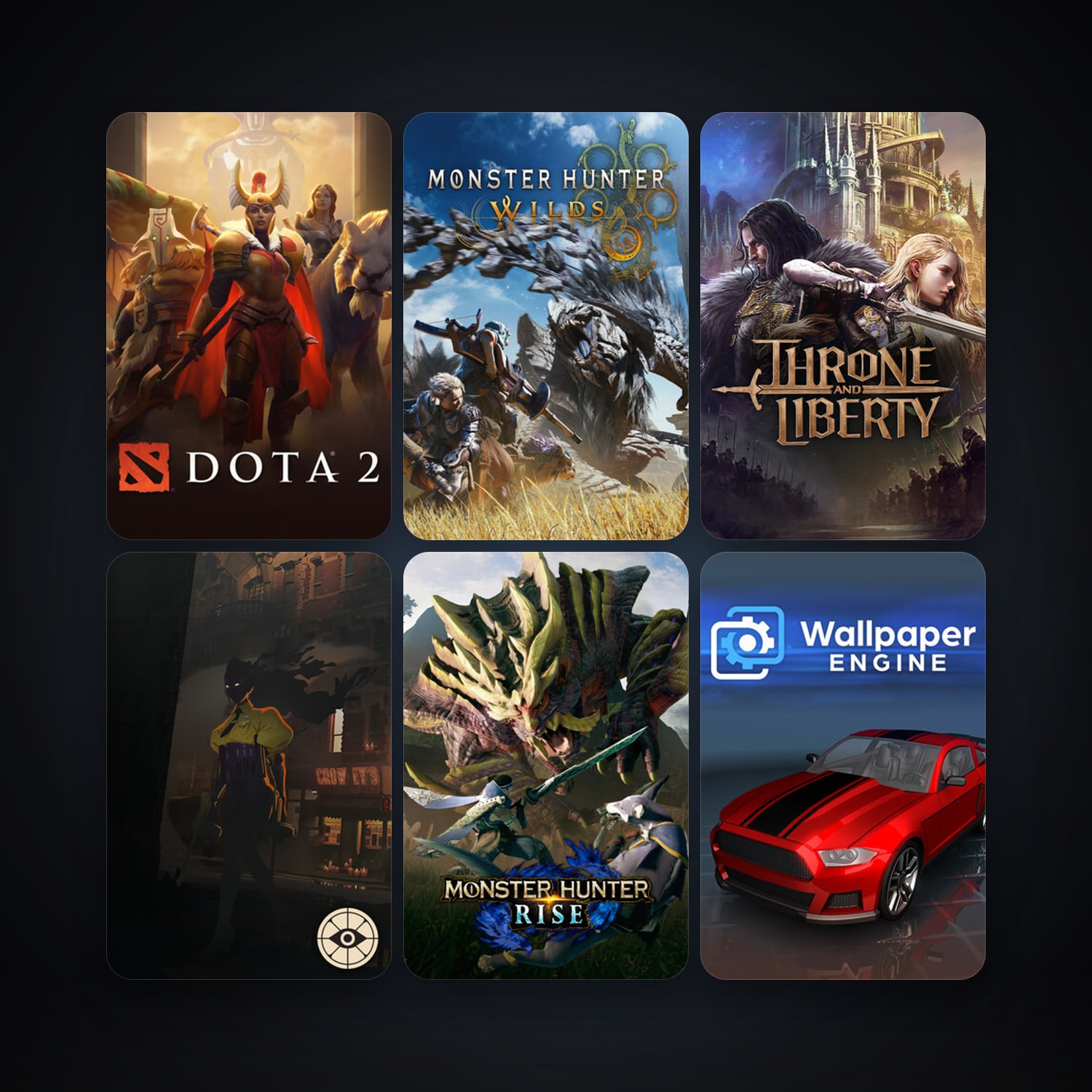 Dota 2 + Wallpaper Engine, 16 games, clean — HabibiAccounts