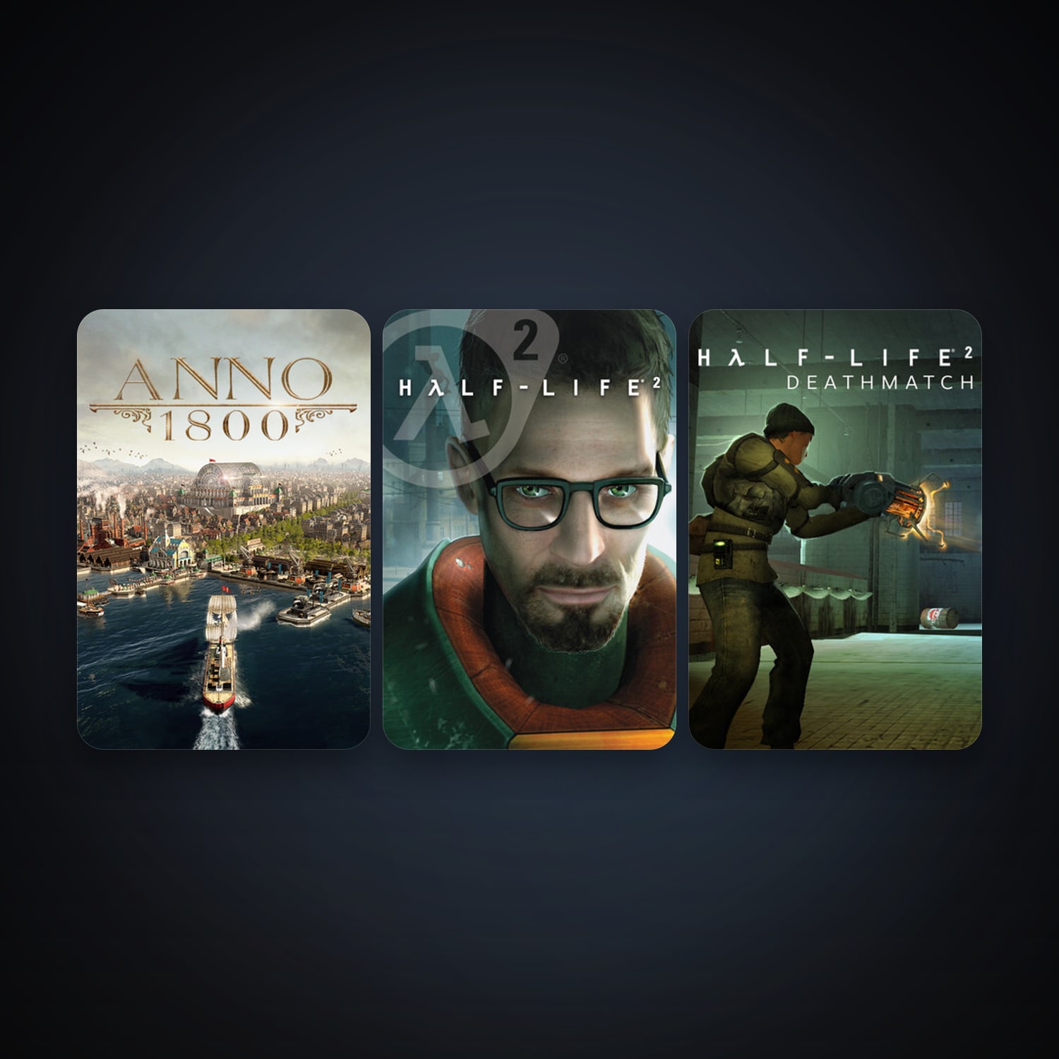 Half-Life 2 + Half-Life 2: Deathmatch, 4 games, clean — HabibiAccounts