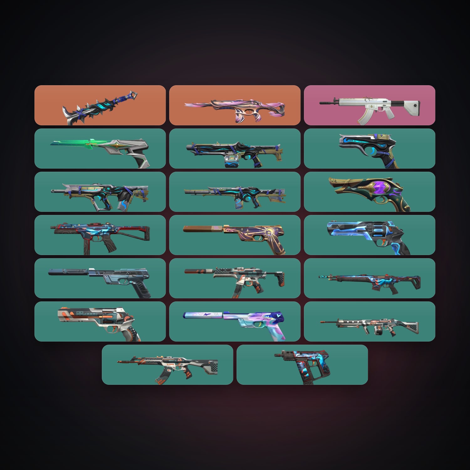 LA Bronze 3 locker — 1 knives, 22 skins, lvl 209 — HabibiAccounts