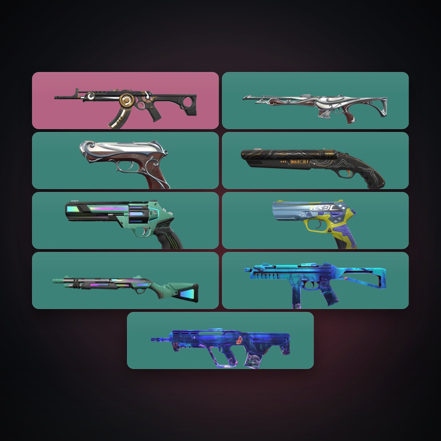 EU Silver 1 locker — 10 skins, lvl 58 — HabibiAccounts