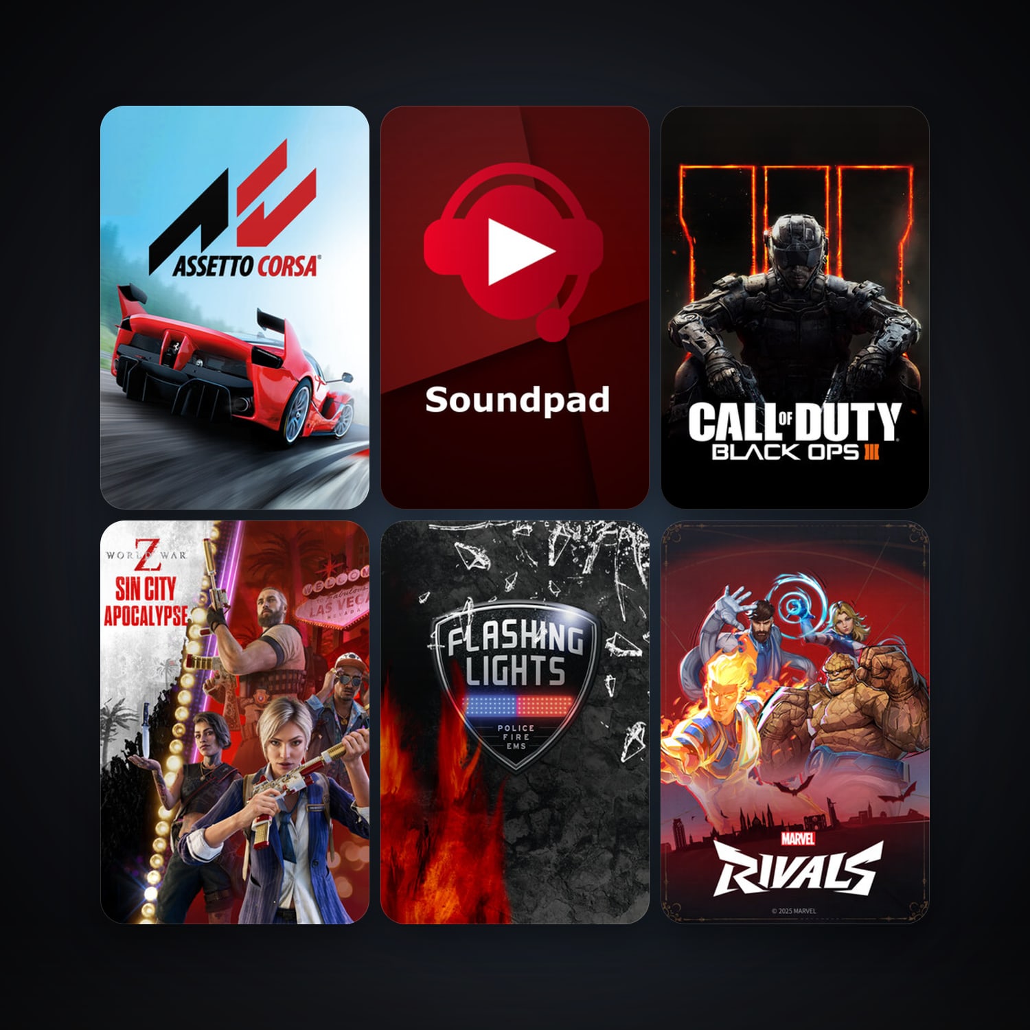 Assetto Corsa + Call of Duty: Black Ops III, 17 games, clean — HabibiAccounts