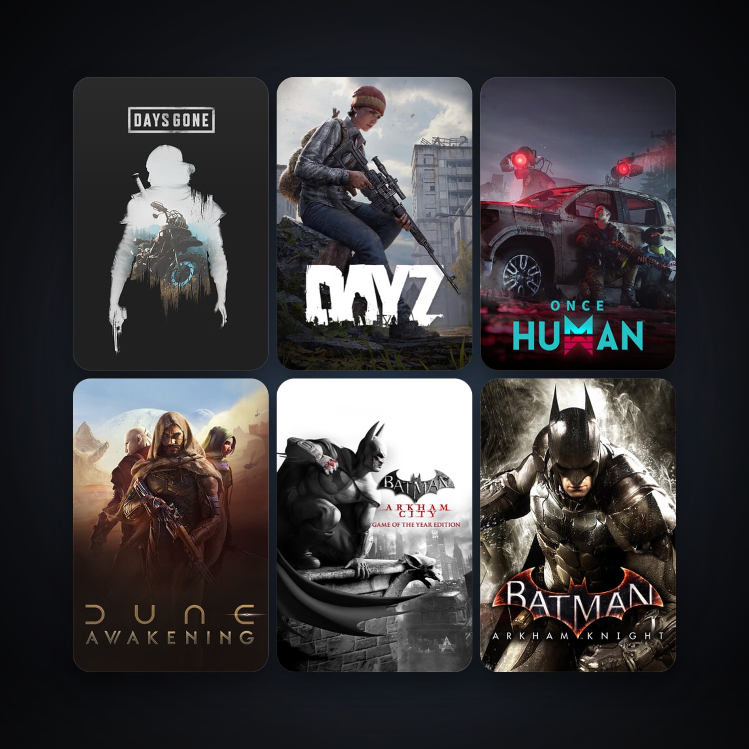 Batman: Arkham Asylum Game of the Year Edition + Batman: Arkham City - Game of the Year Edition, 13 games, clean — HabibiAccounts
