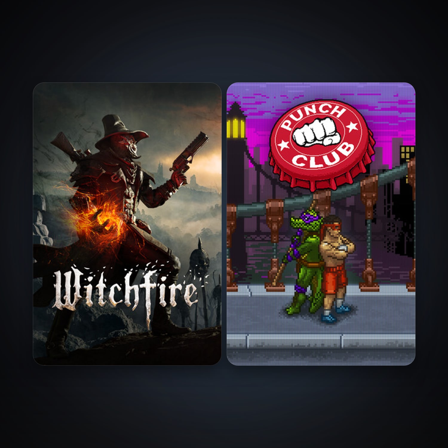 Punch Club + Witchfire, 2 games, clean — HabibiAccounts