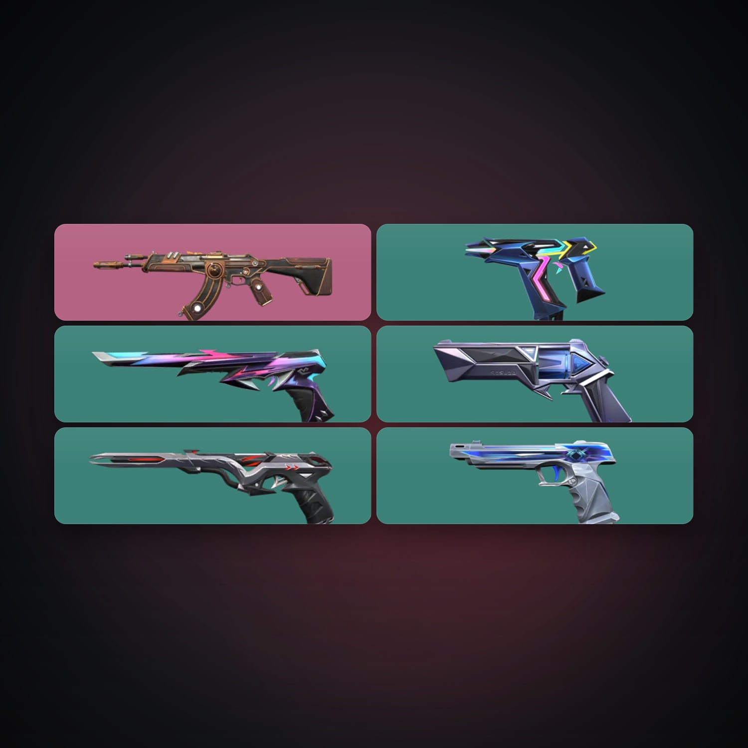 EU Gold 1 locker — 6 skins, lvl 138 — HabibiAccounts