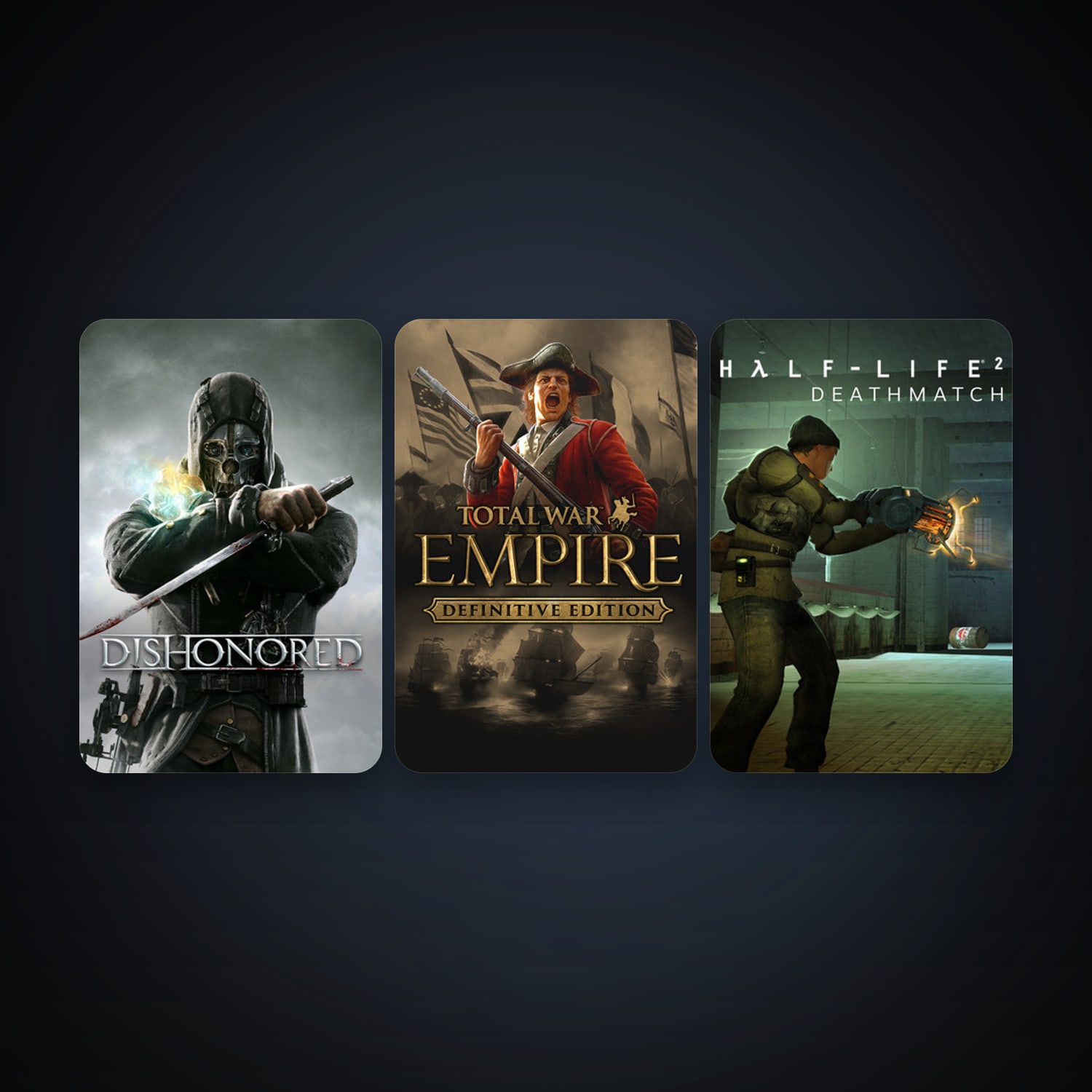 Half-Life 2: Deathmatch + Empire: Total War, 3 games, clean — HabibiAccounts