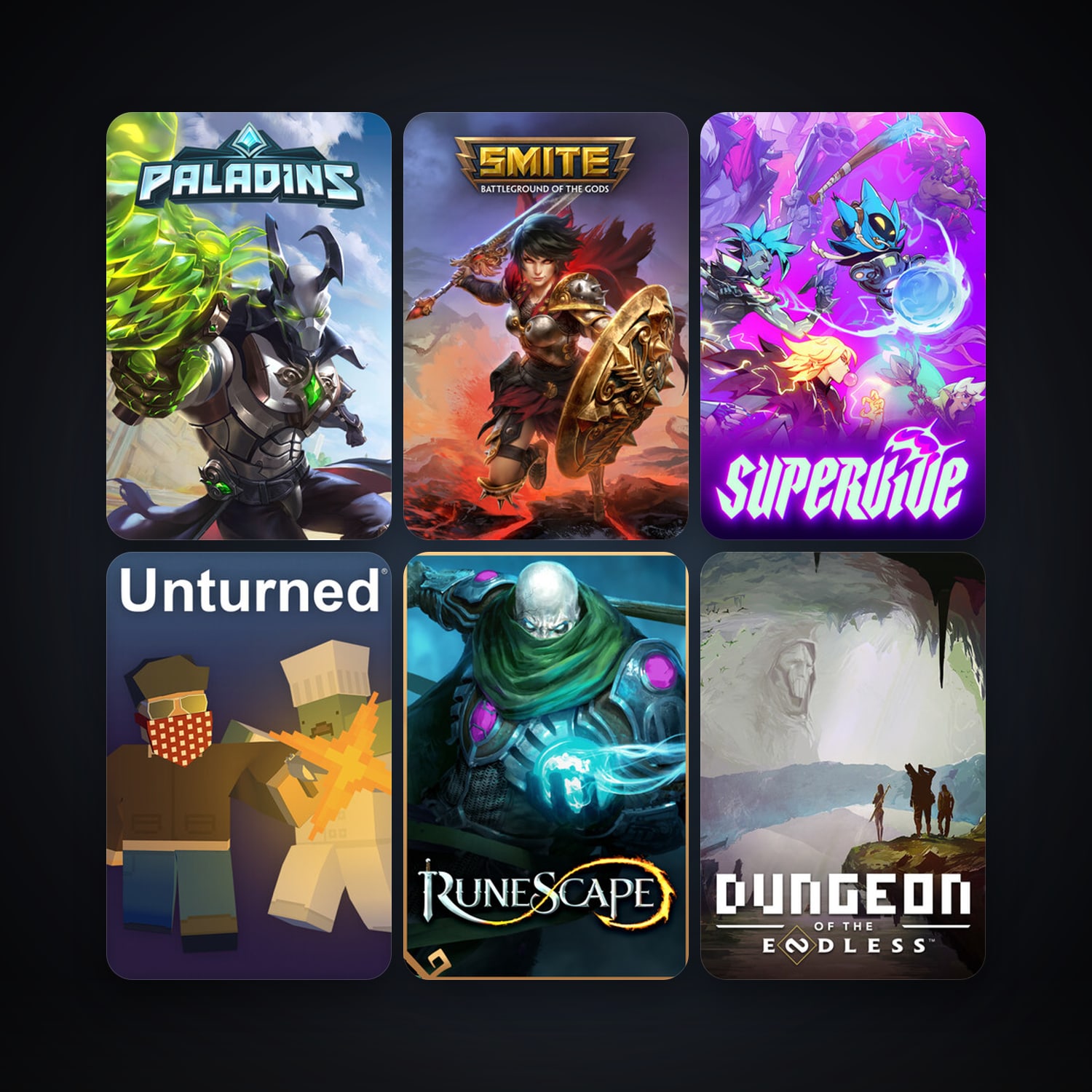 Dungeon of the Endless - Crystal Edition + Unturned, 14 games, clean — HabibiAccounts