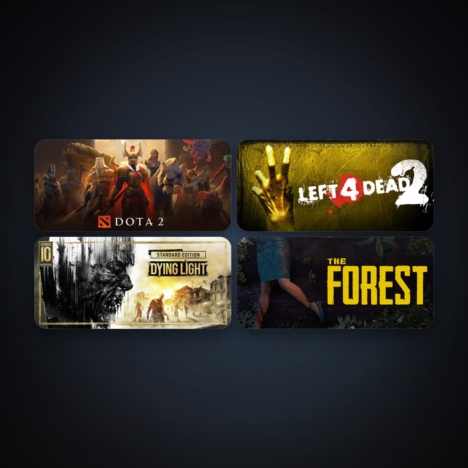 Left 4 Dead 2 + Dota 2, 13 games, clean — HabibiAccounts