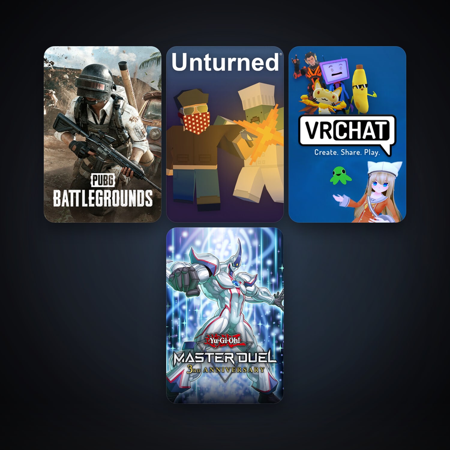 Unturned + VRChat, 5 games, clean — HabibiAccounts