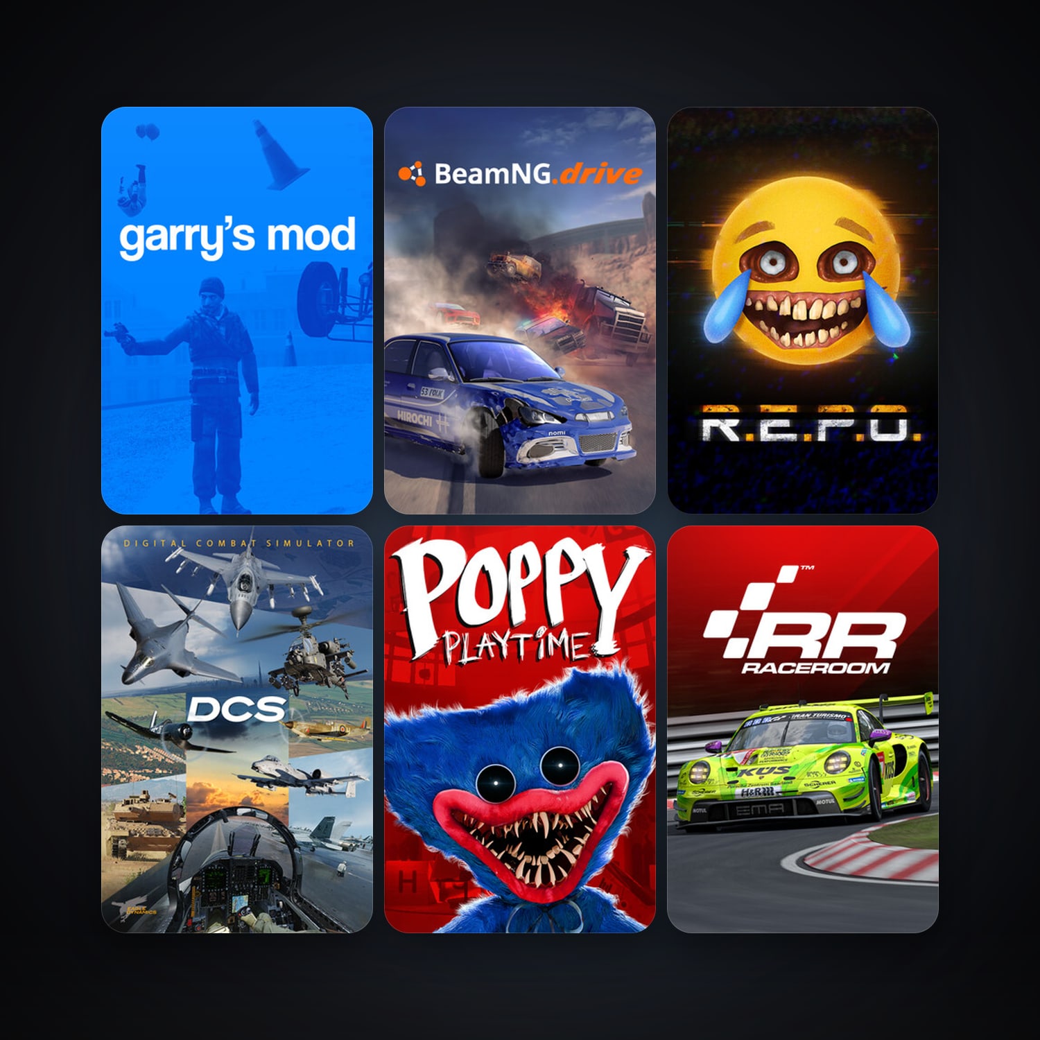 Garry's Mod + RaceRoom Racing Experience, 10 games, clean — HabibiAccounts
