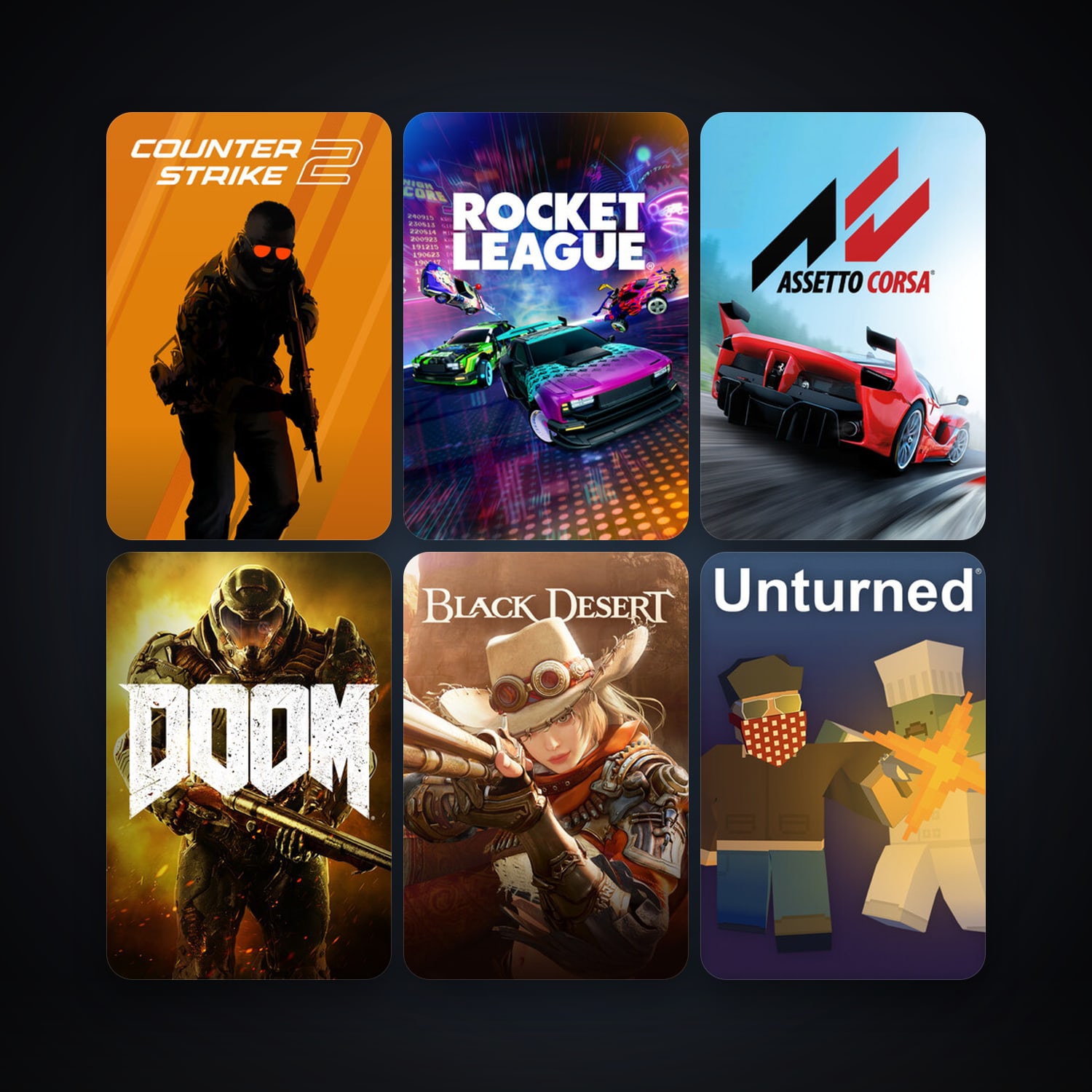 CS2 Prime + Assetto Corsa, 17 games, clean — HabibiAccounts