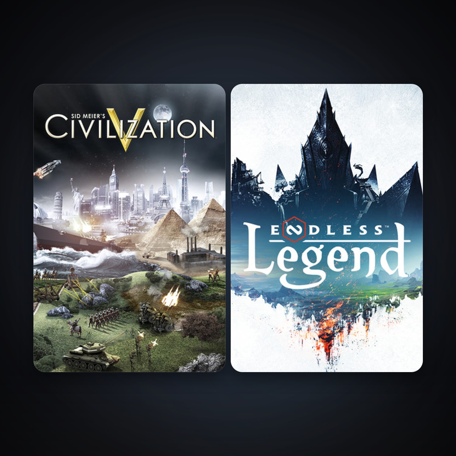 Sid Meier's Civilization V + Endless Legend, 2 games, clean — HabibiAccounts