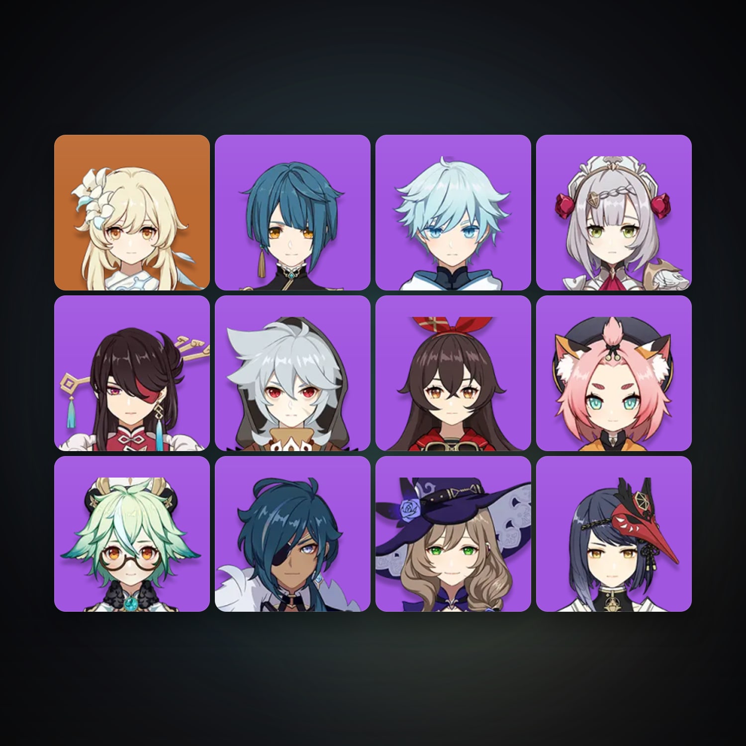 Genshin Impact | AR 12 | 12 Chars — HabibiAccounts
