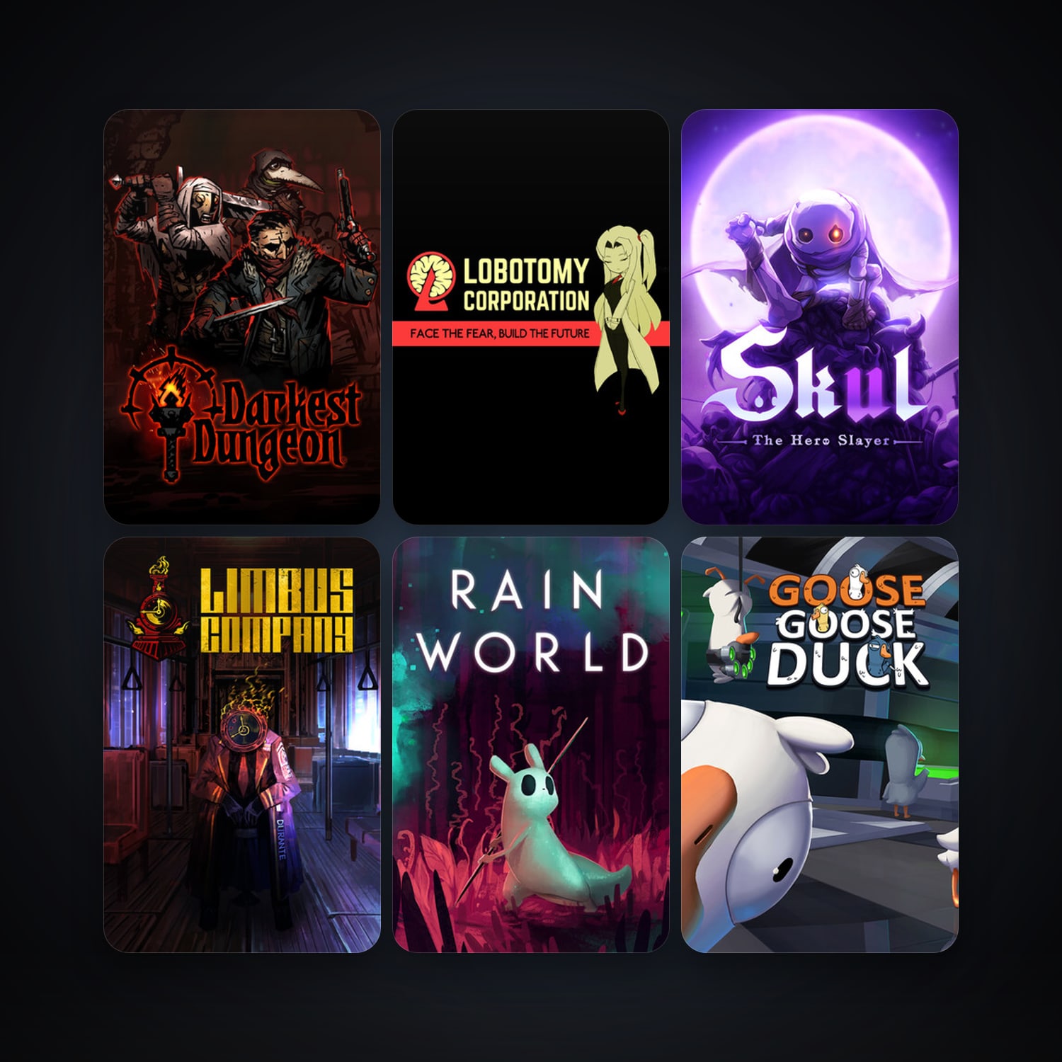 Darkest Dungeon + Rain World, 30 games, clean — HabibiAccounts