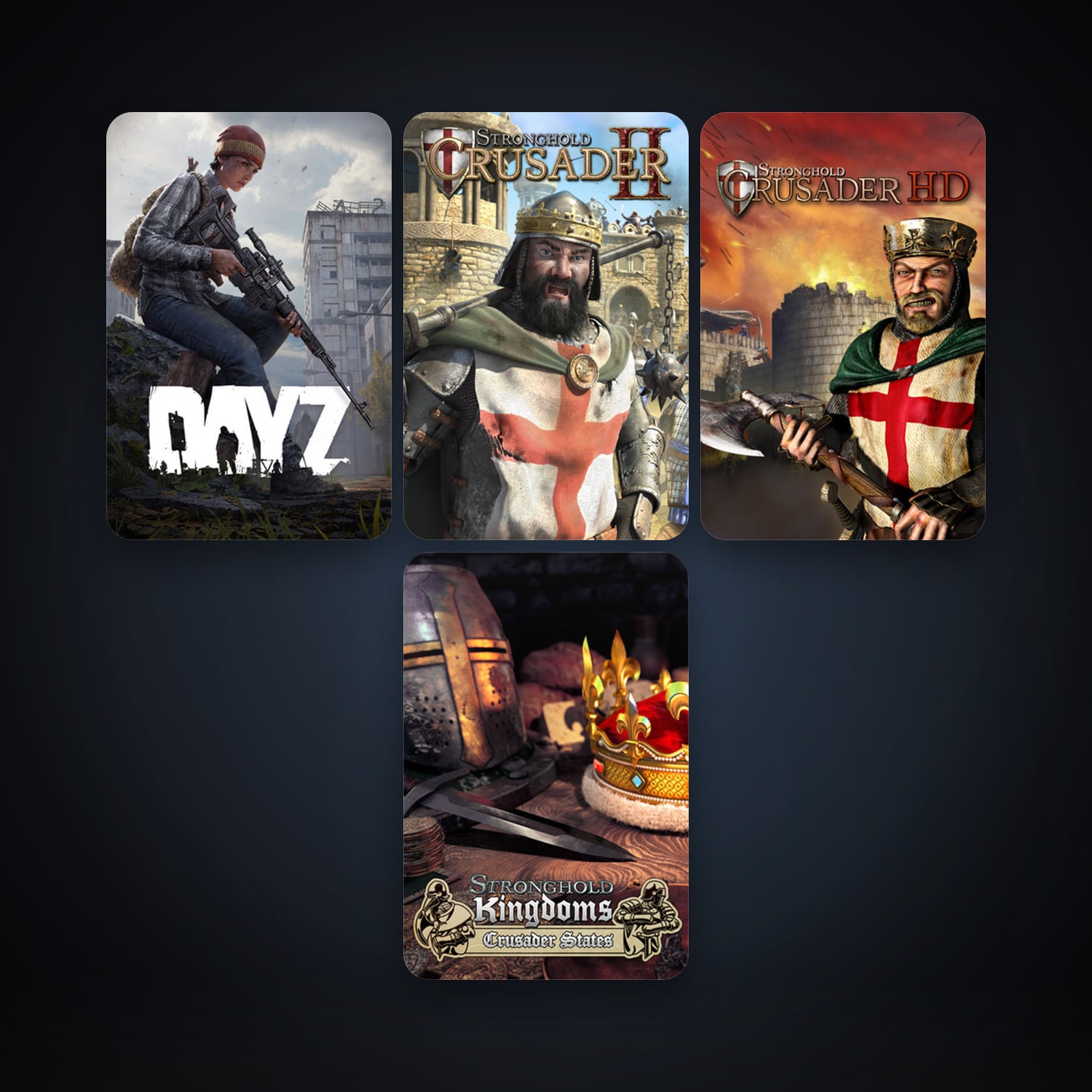 Stronghold Crusader HD + Stronghold Kingdoms, 5 games, clean — HabibiAccounts