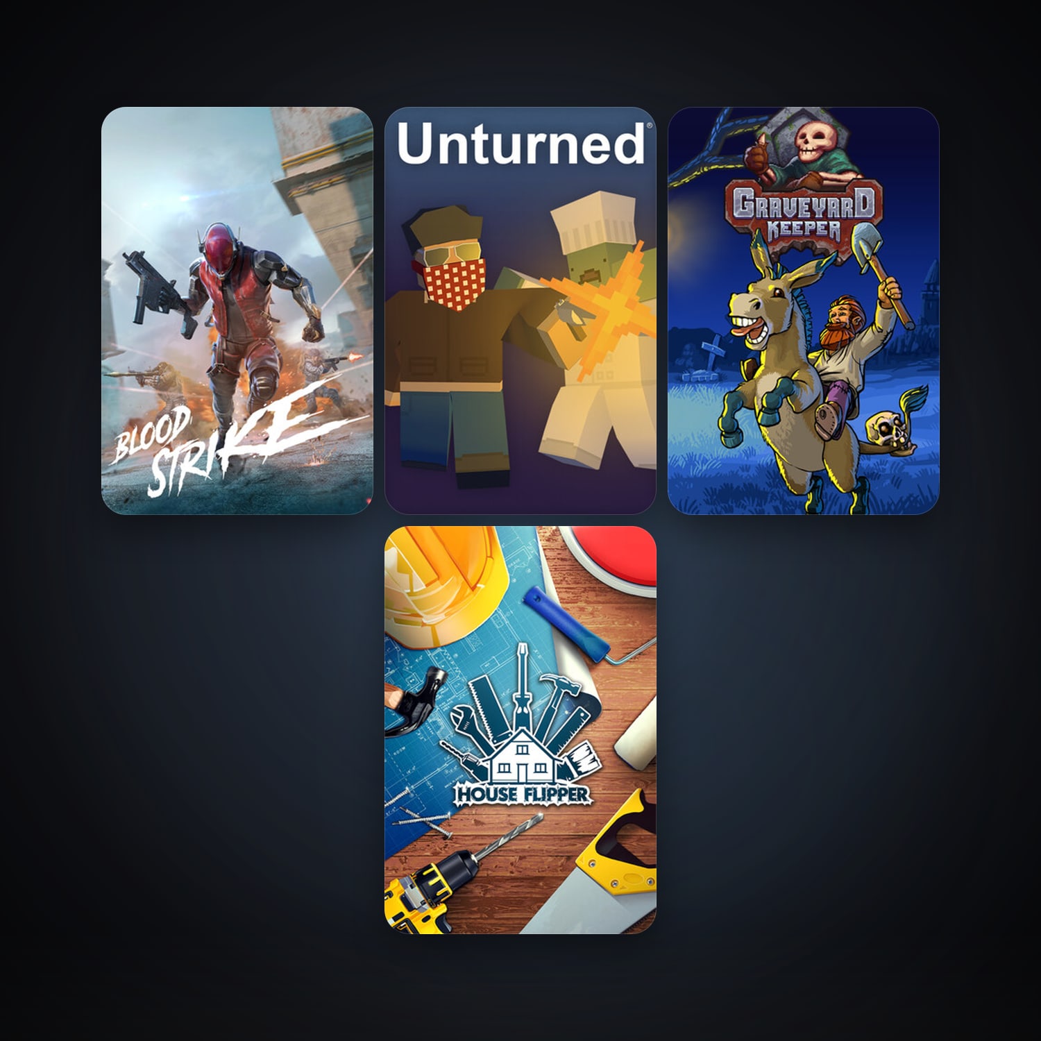 Unturned + Graveyard Keeper, 13 games, clean — HabibiAccounts
