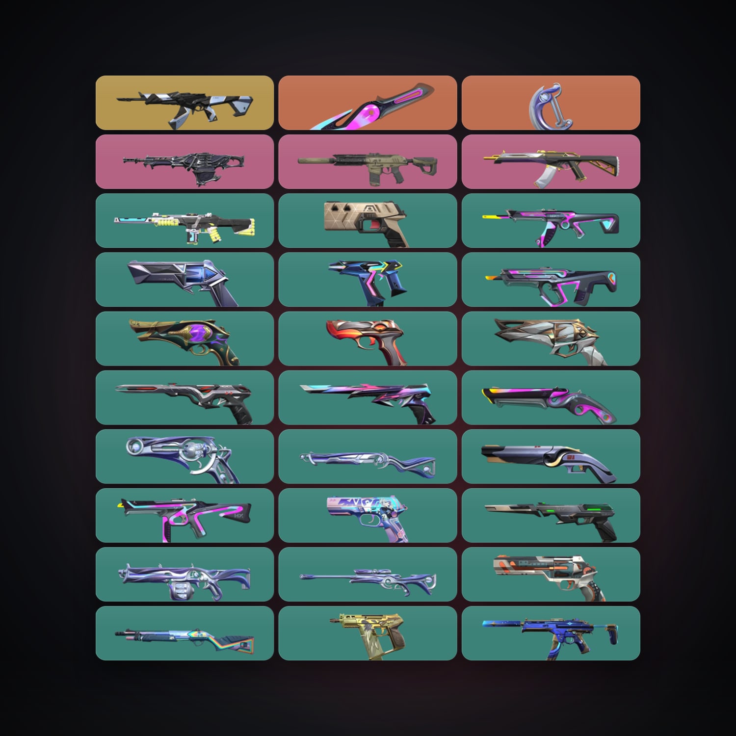 AP Plat 2 locker — 2 knives, 51 skins, lvl 559 — HabibiAccounts