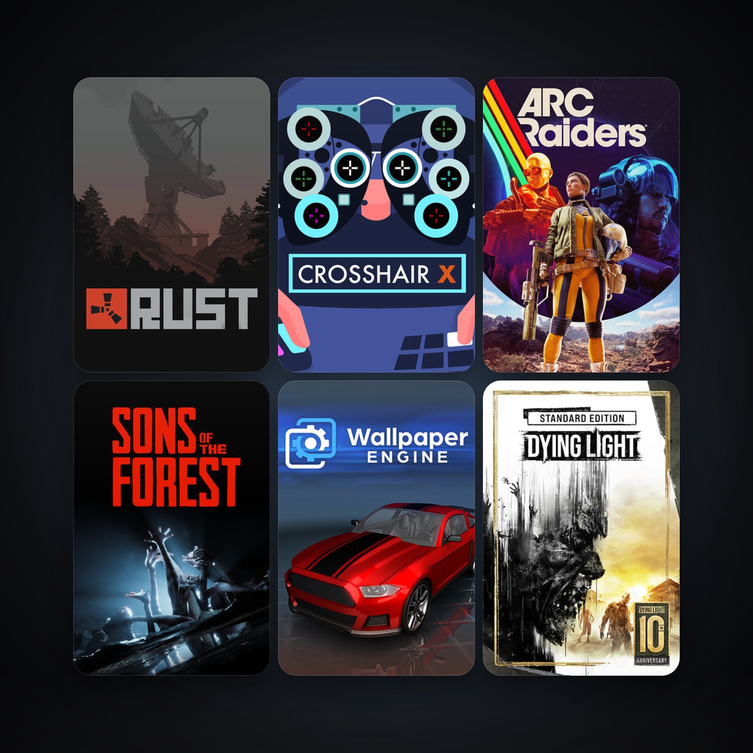 Dying Light + Rust, 33 games, Steam 25, clean — HabibiAccounts