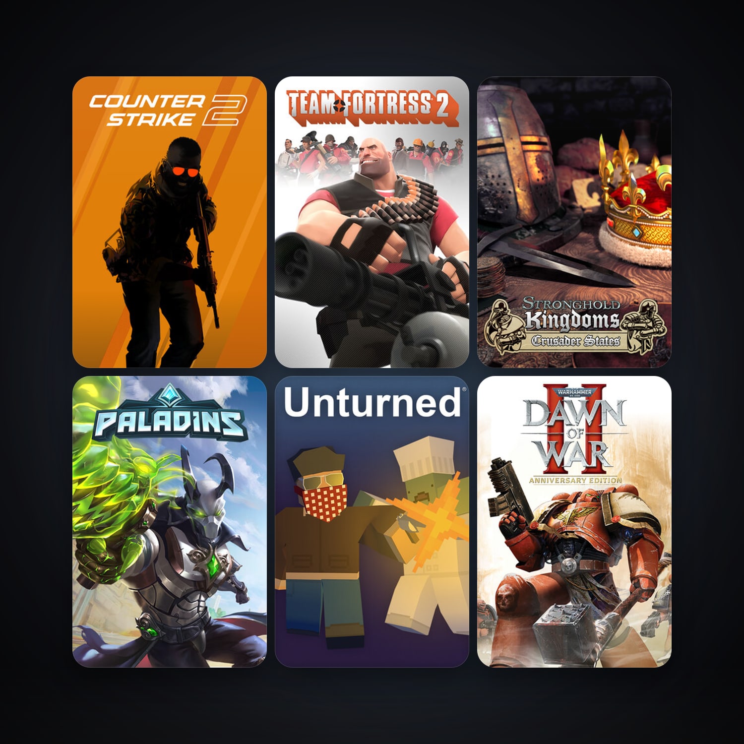 Team Fortress 2 + CS2 Prime, 39 games, clean — HabibiAccounts