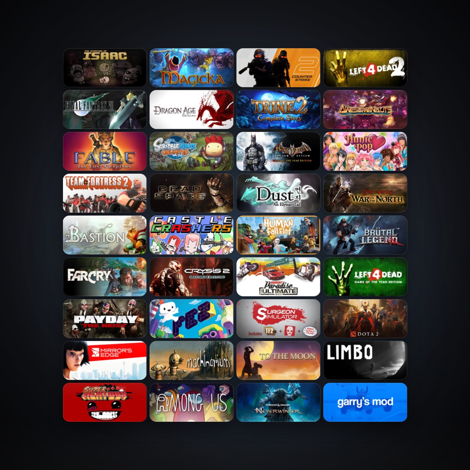 Steam 315 games, Steam 22, clean — HabibiAccounts