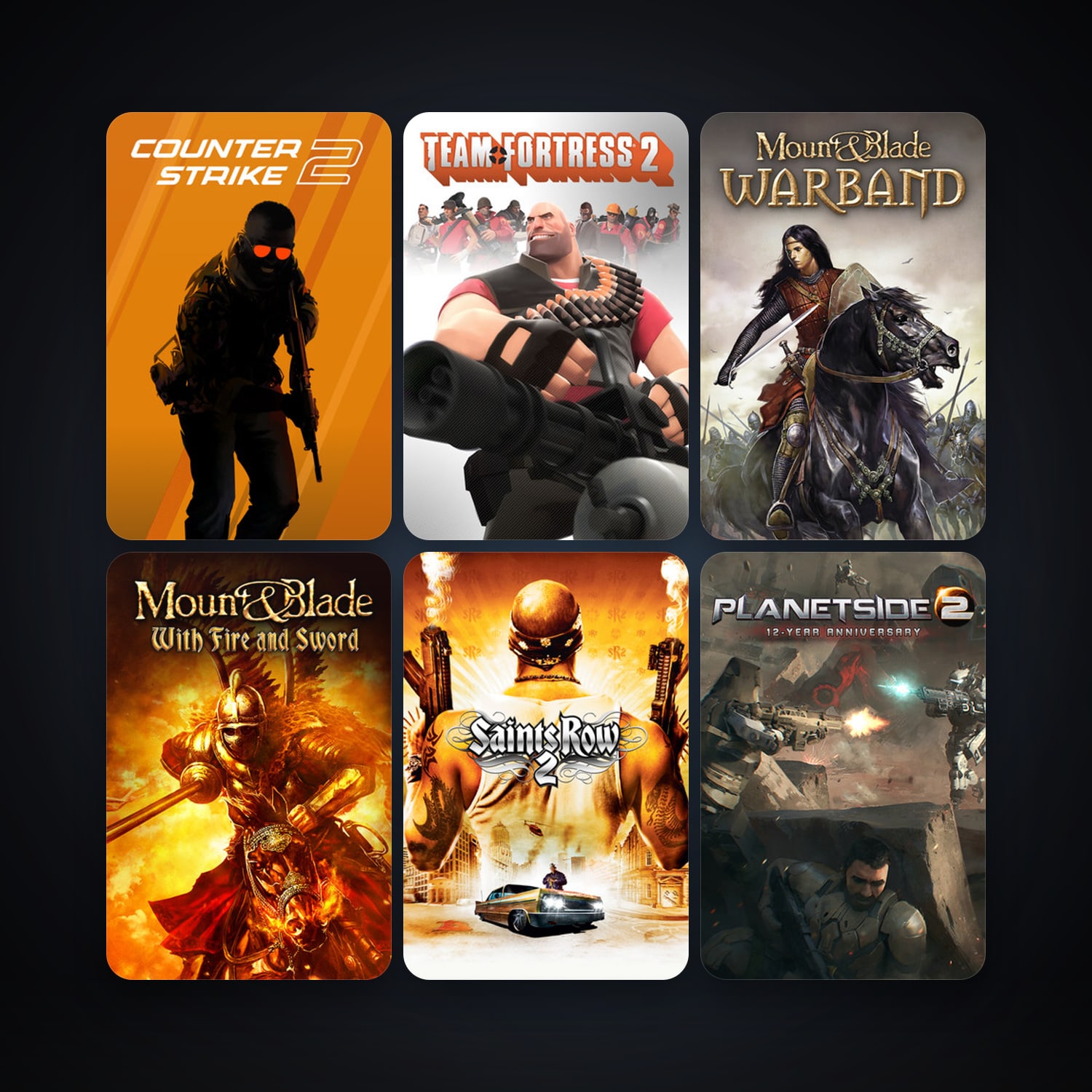 Team Fortress 2 + CS2 Prime, 7 games, clean — HabibiAccounts