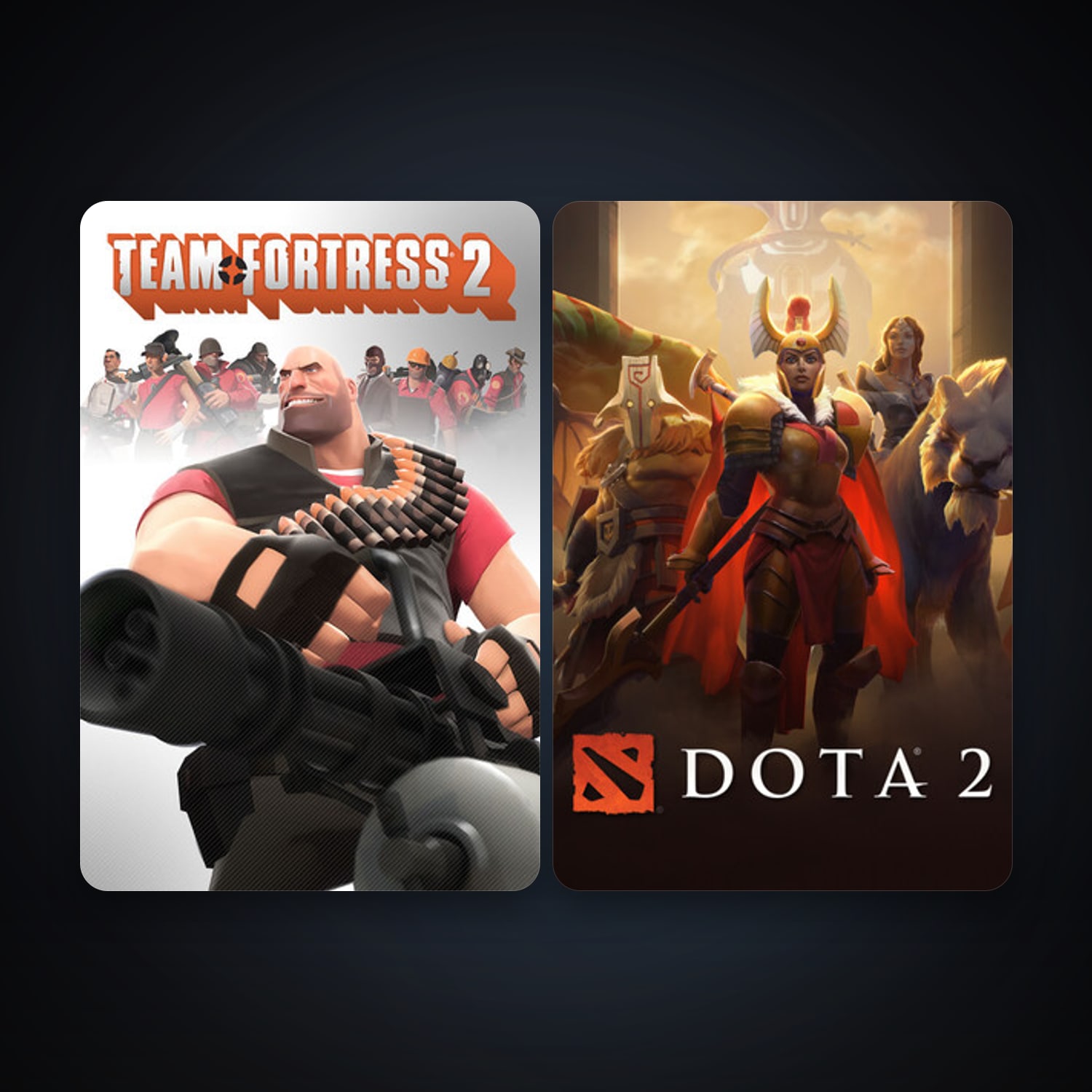 Team Fortress 2 + Dota 2, 2 games, clean — HabibiAccounts