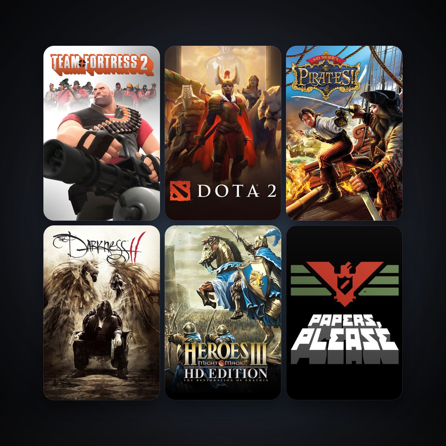 Team Fortress 2 + Dota 2, 14 games, Steam 14, clean — HabibiAccounts