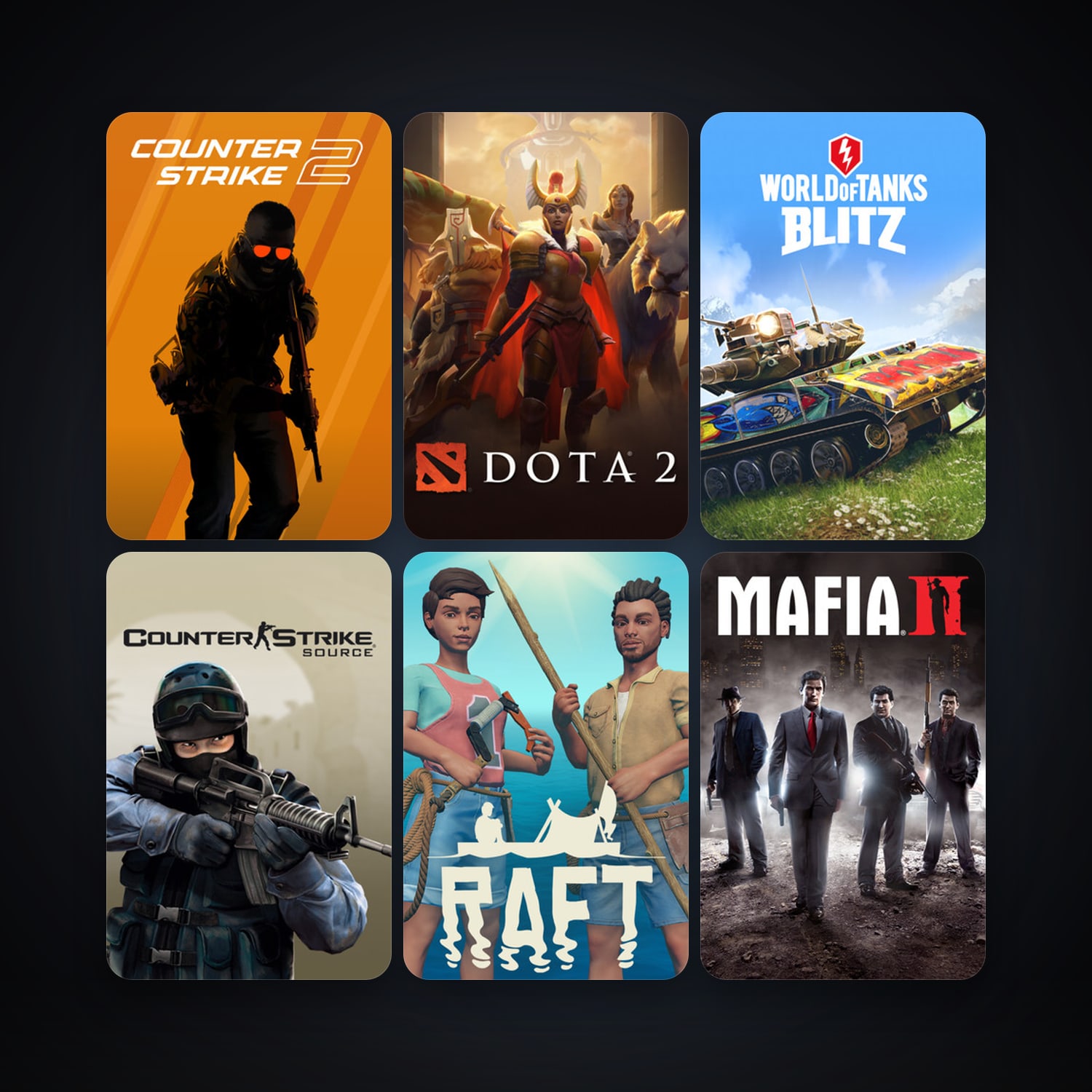 Counter-Strike: Source + Dota 2, 142 games, Steam 34, clean — HabibiAccounts